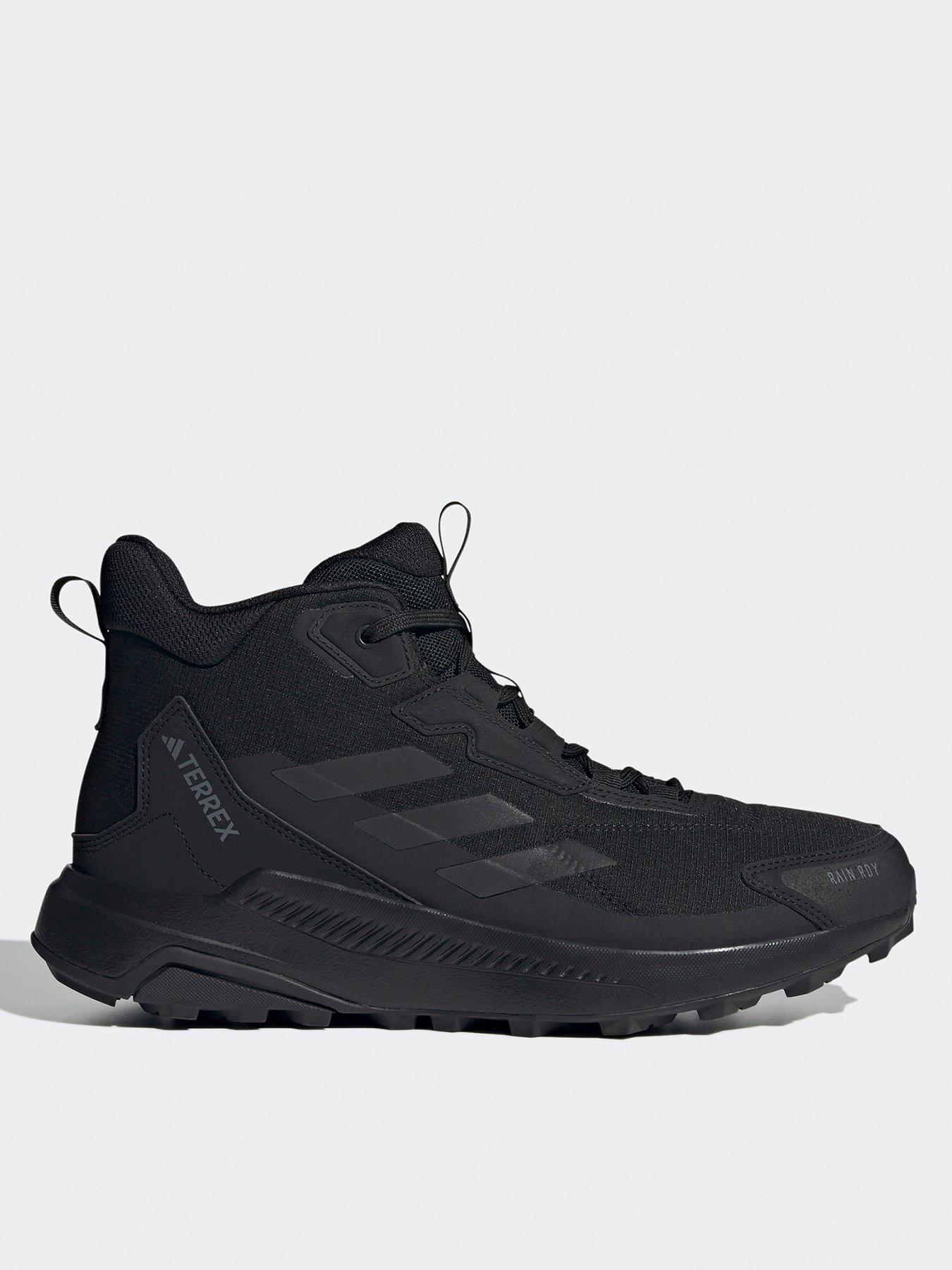 adidas Terrex Mens Anylander Rain Ready Waterproof Hiking Shoes - Black
