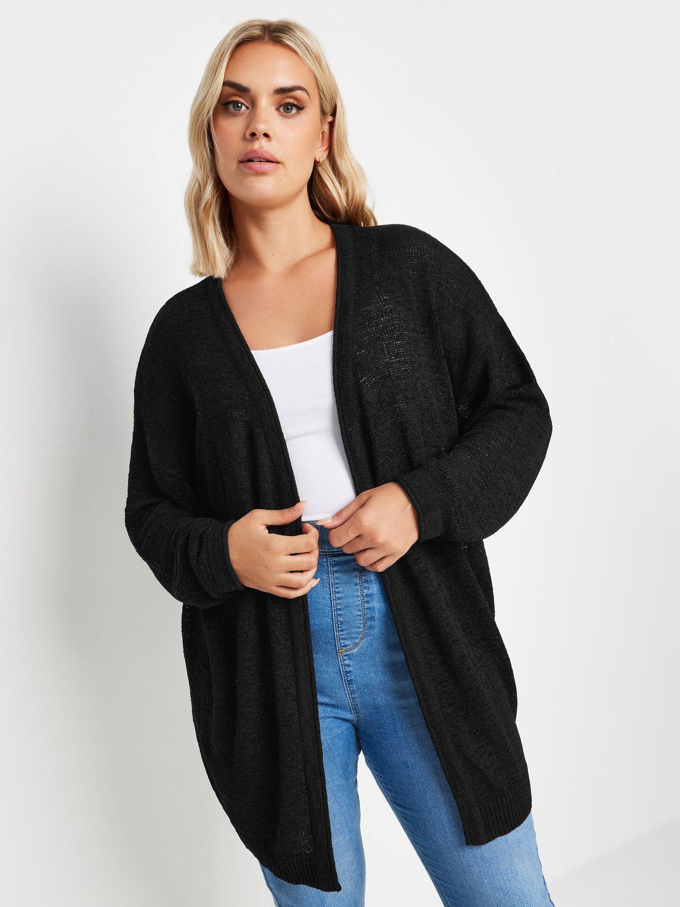 Midi black cardigan sales