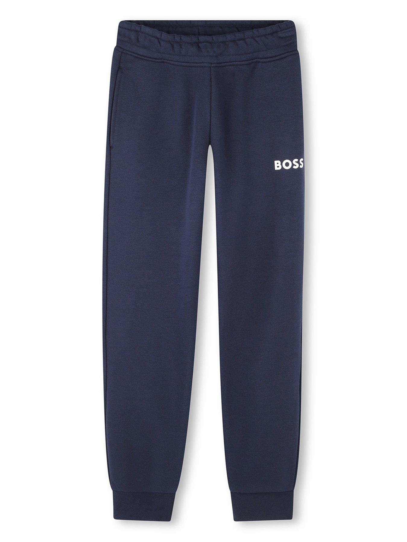 undefined Boys Logo Jog Pants - Navy
