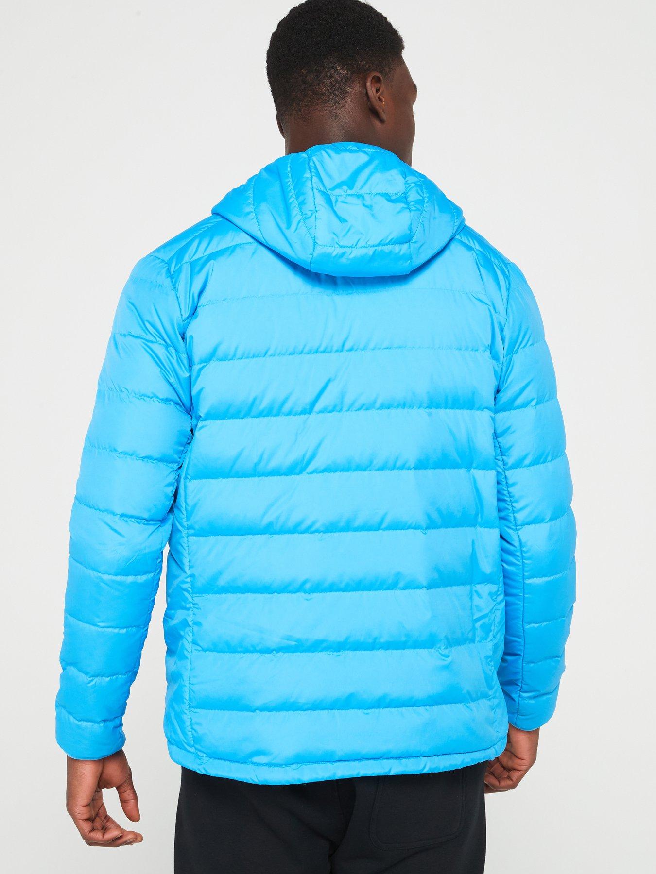 Image 2 of 4 of adidas Terrex Mens Mountain Down Hoooded Jacket -blue