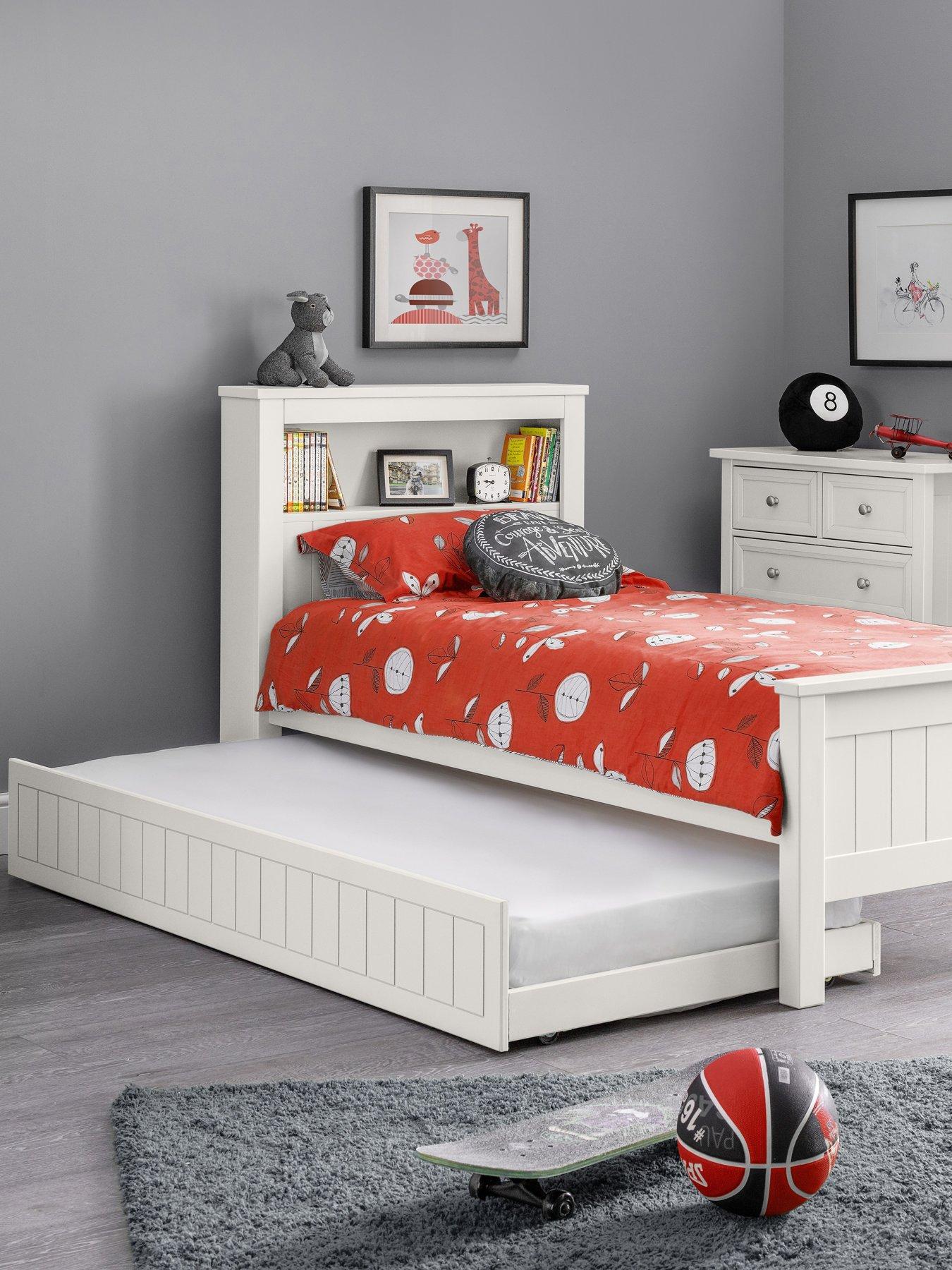undefined Maine Bookcase Bed and Underbed Set - Surf White