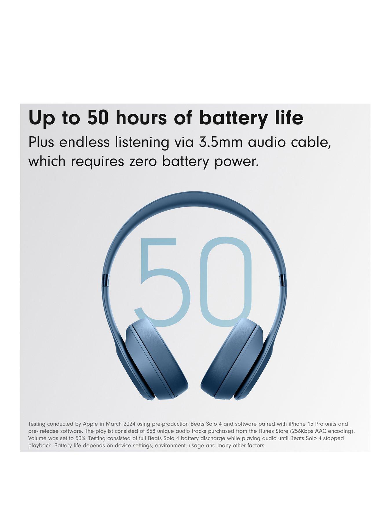 Image 3 of 8 of Beats Solo 4&nbsp;On-Ear Wireless Headphones - Slate Blue