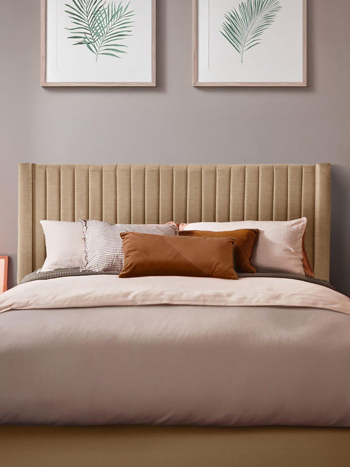 Product photograph of Silentnight Slumber Headboard - Sandstone from very.co.uk