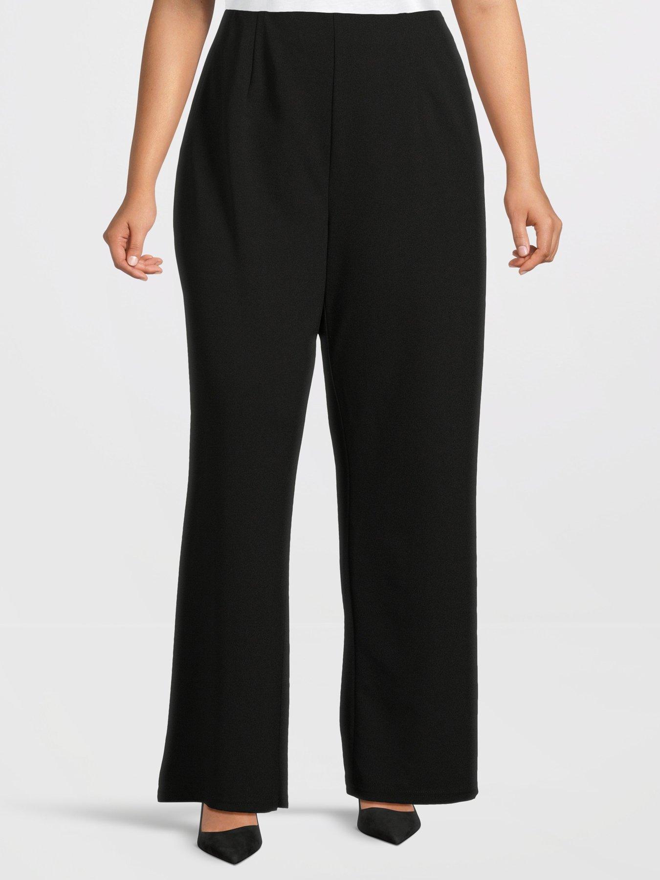 undefined High Waist Super Wide Leg Pant - Black