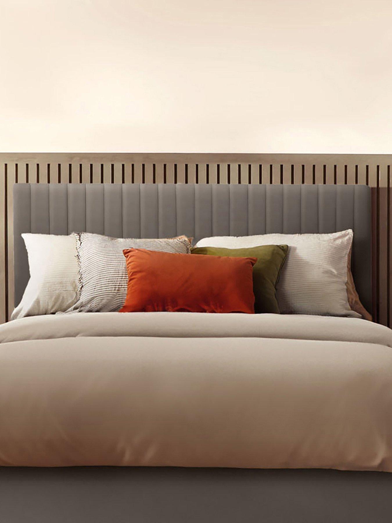 Image 1 of 3 of Silentnight Dusk Headboard- Velvet - Charcoal