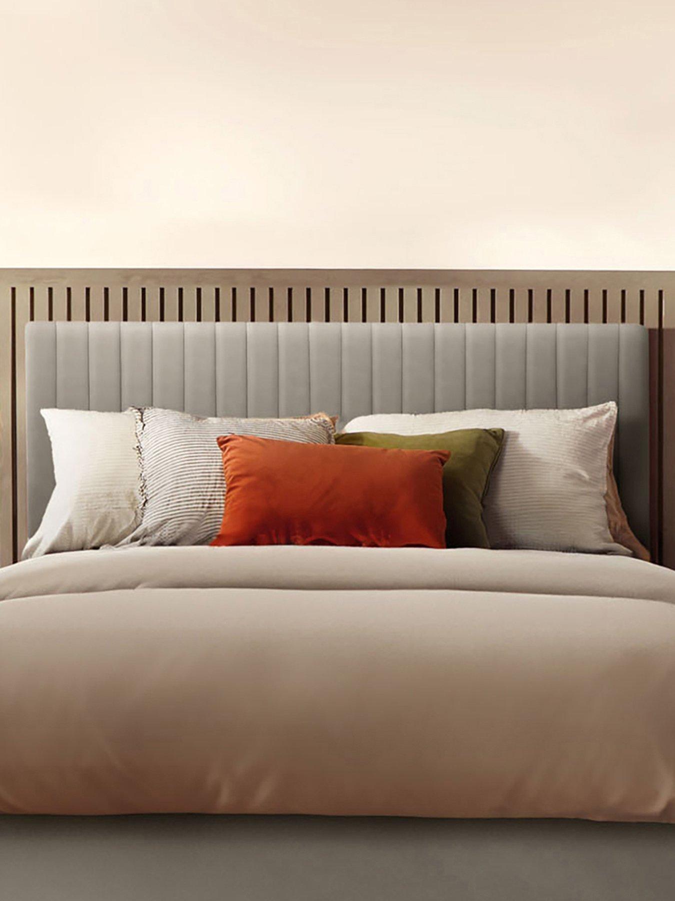Image of Silentnight Dusk Headboard- Velvet - Silver