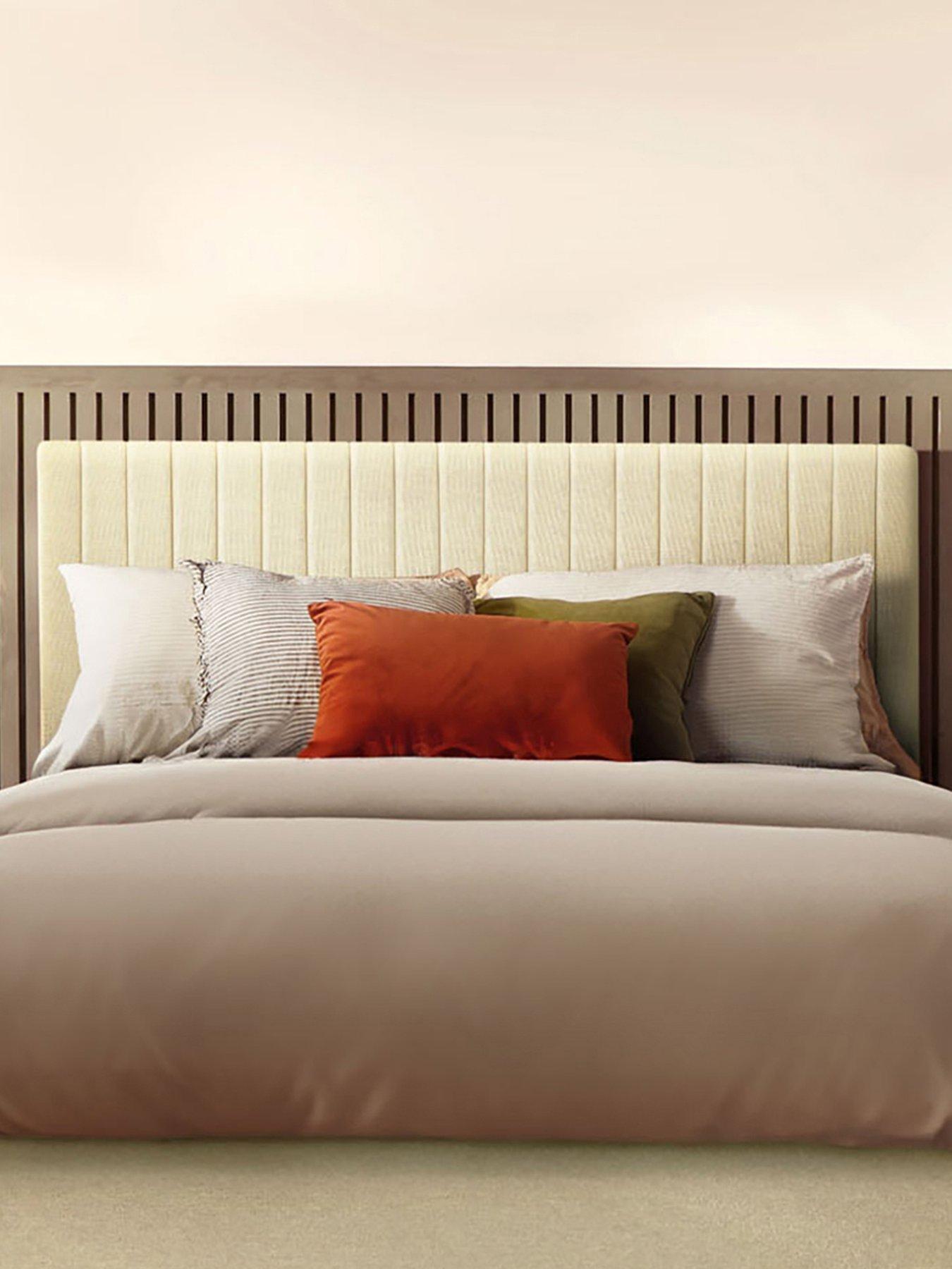 Product photograph of Silentnight Dusk Headboard - Woven - Moon from very.co.uk