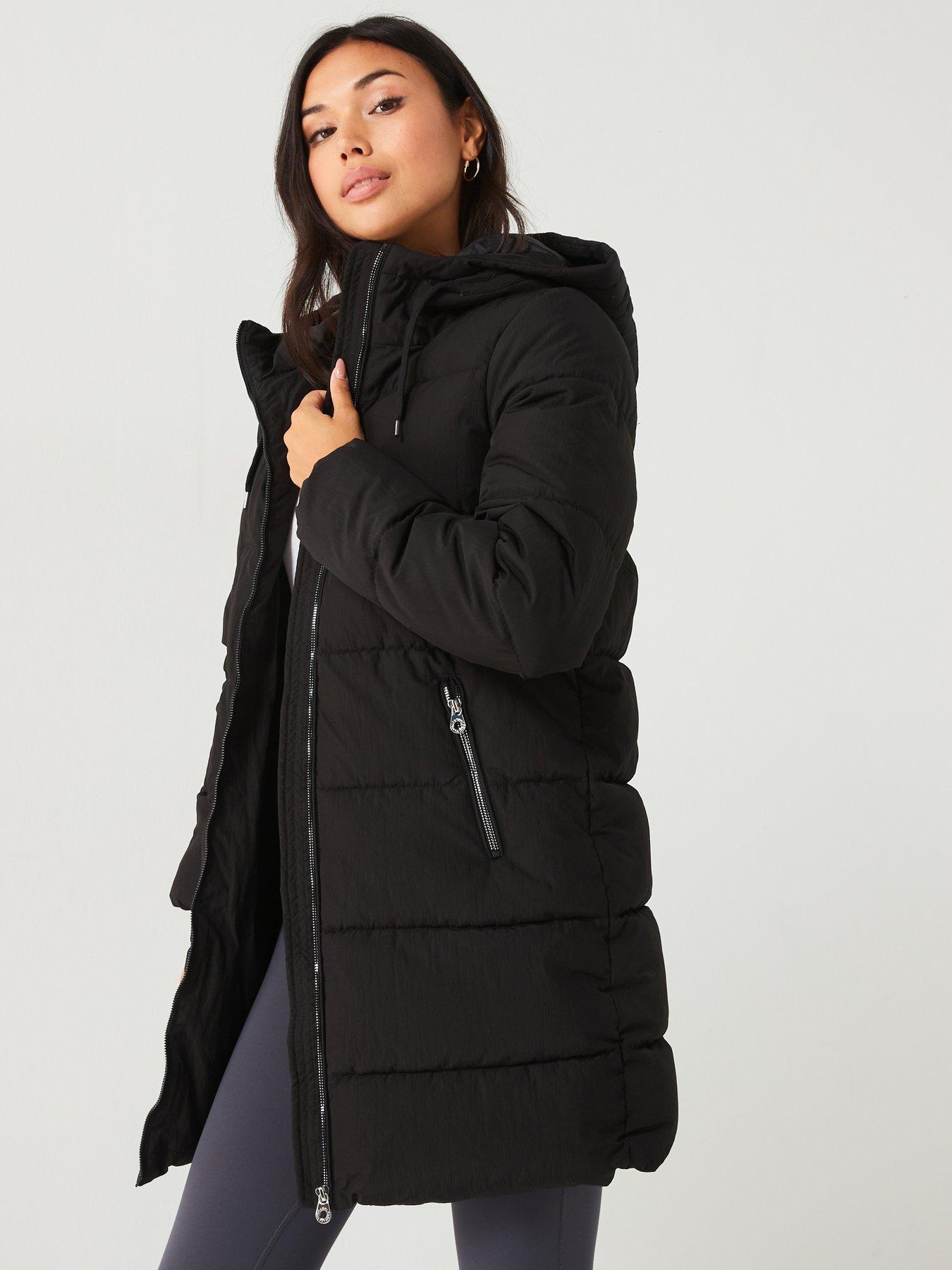 Image 5 of 5 of Only Longline Padded Coat - Black