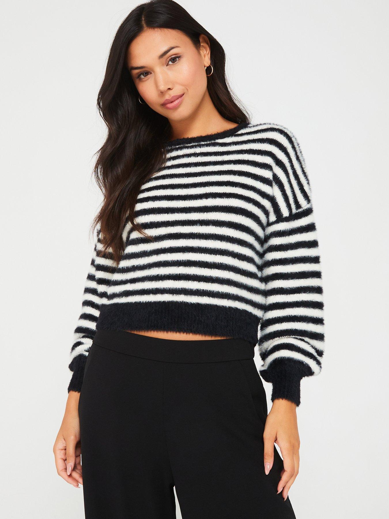 undefined Long Sleeve Jumper - Black/White