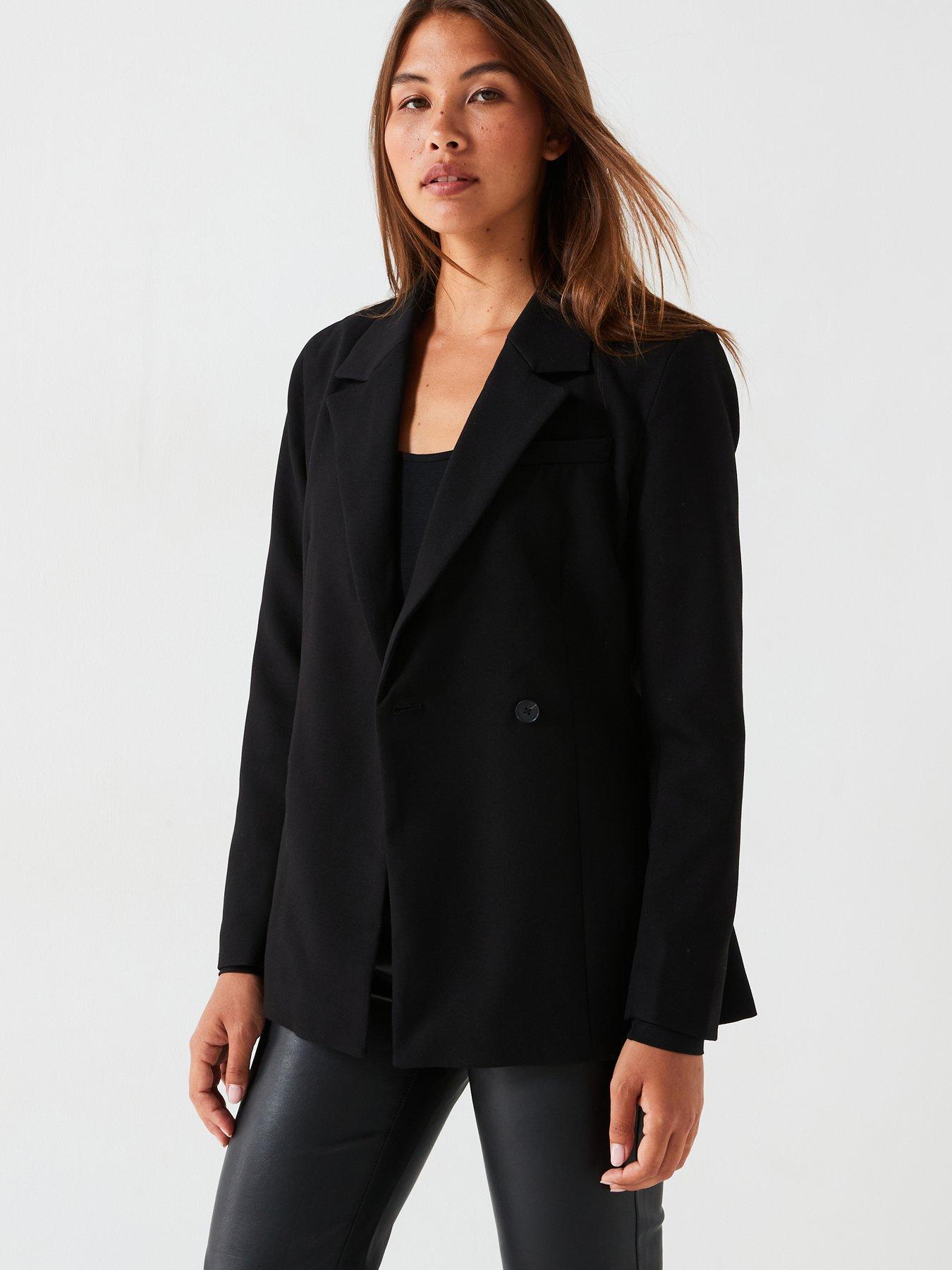 Vero moda fitted tailored coat sales