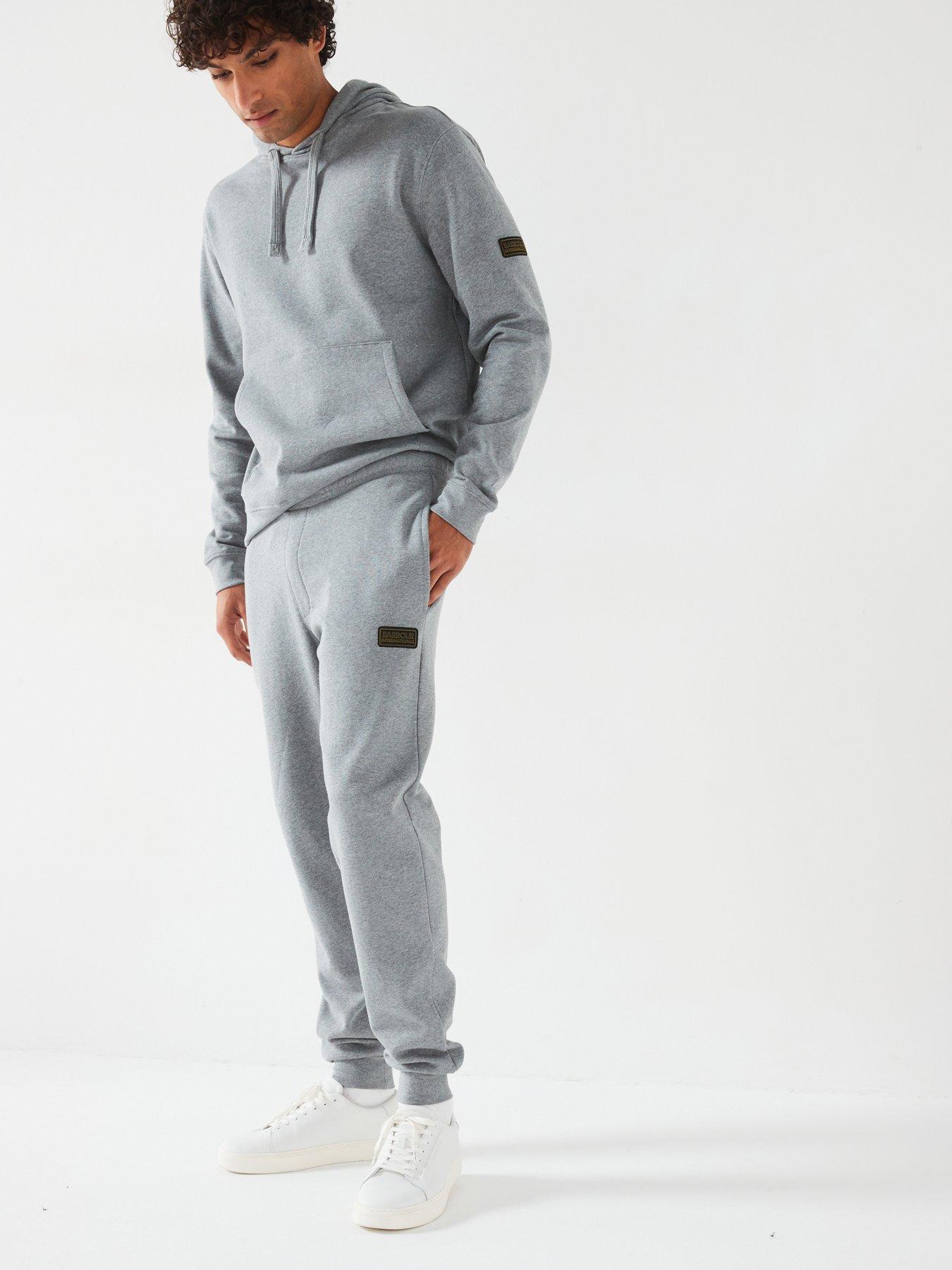 Barbour International Exclusive Overhead Hoodie Tracksuit Grey Very