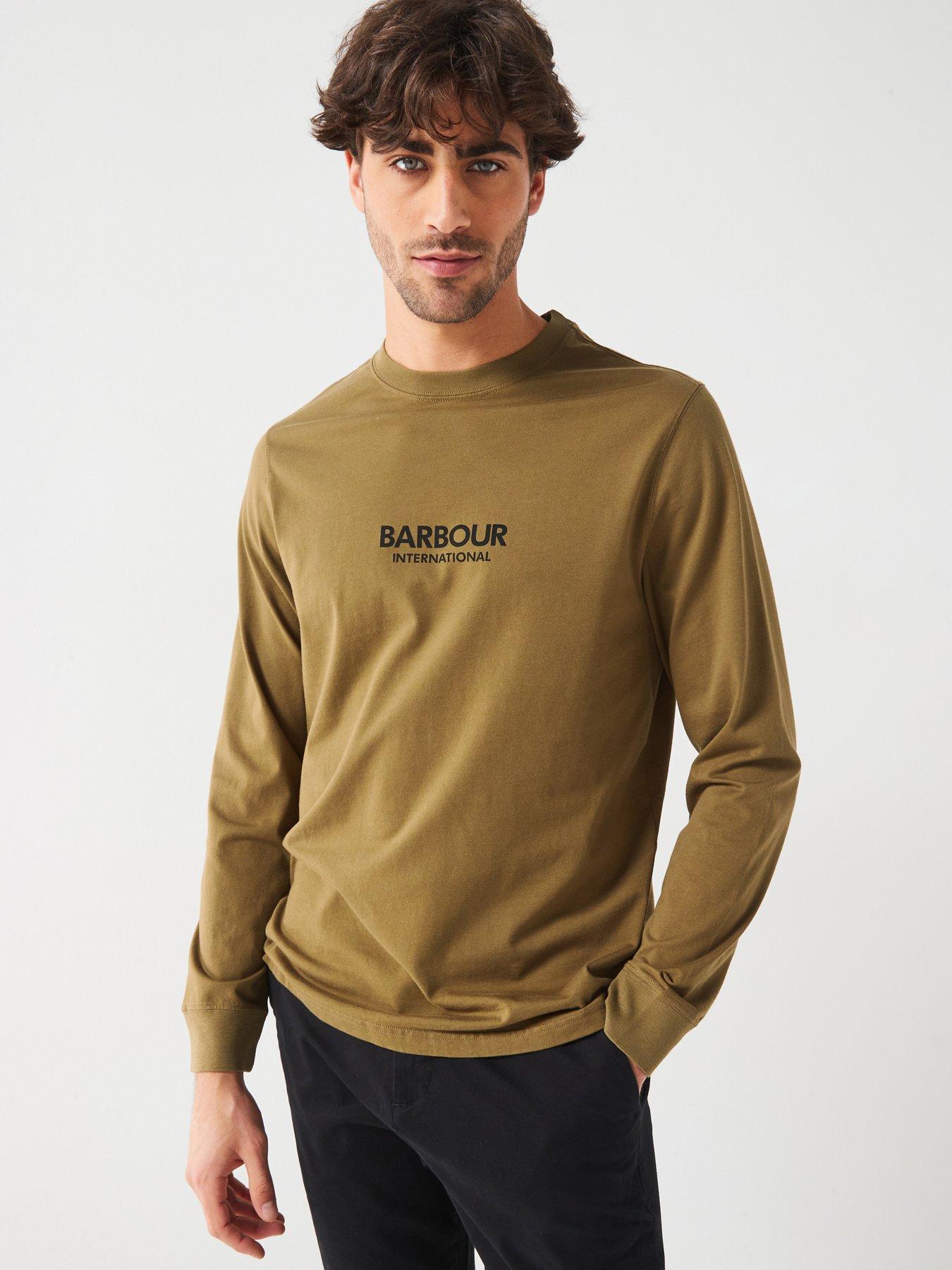 undefined Exclusive - Mapped Long Sleeve Regular Fit T-shirt - Khaki
