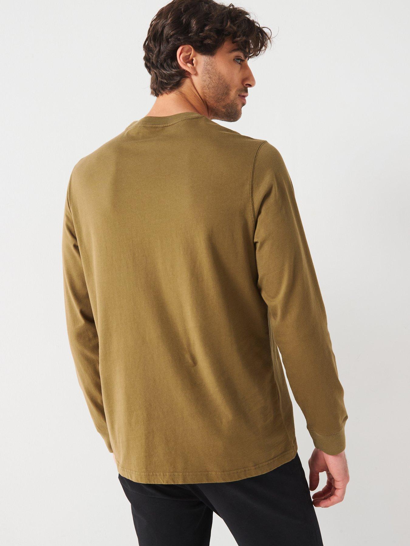 Image 2 of 5 of Barbour International Exclusive - Mapped Long Sleeve Regular Fit T-shirt - Khaki