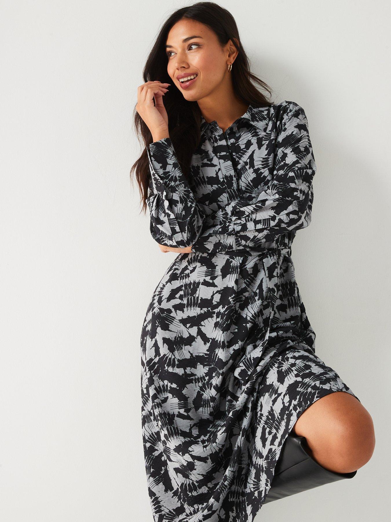 Midi shirt dress uk online