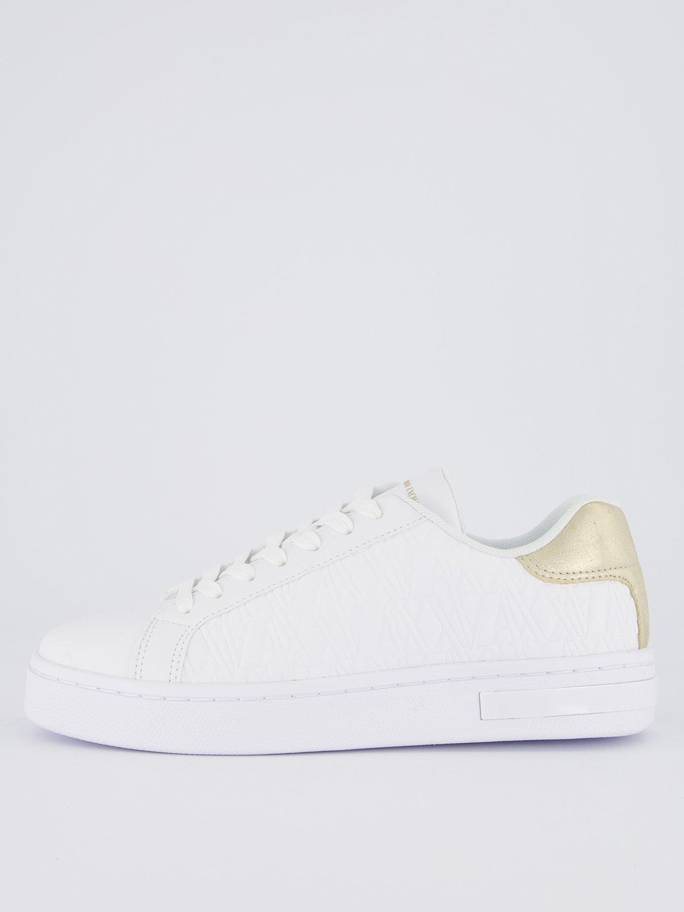 undefined Ax Logo Lace-up Trainer - White