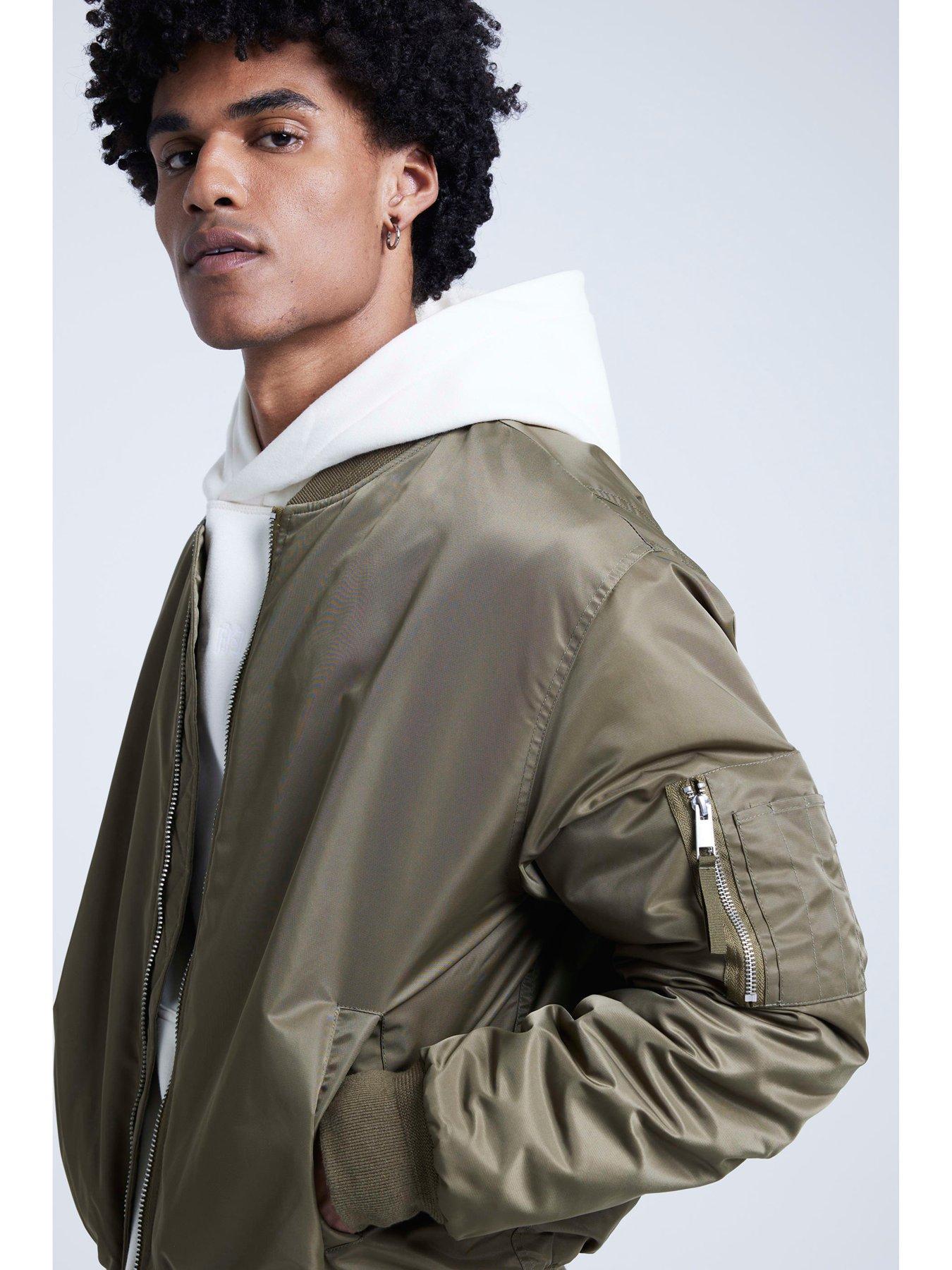 River Island Ma1 Bomber Jacket Khaki Very