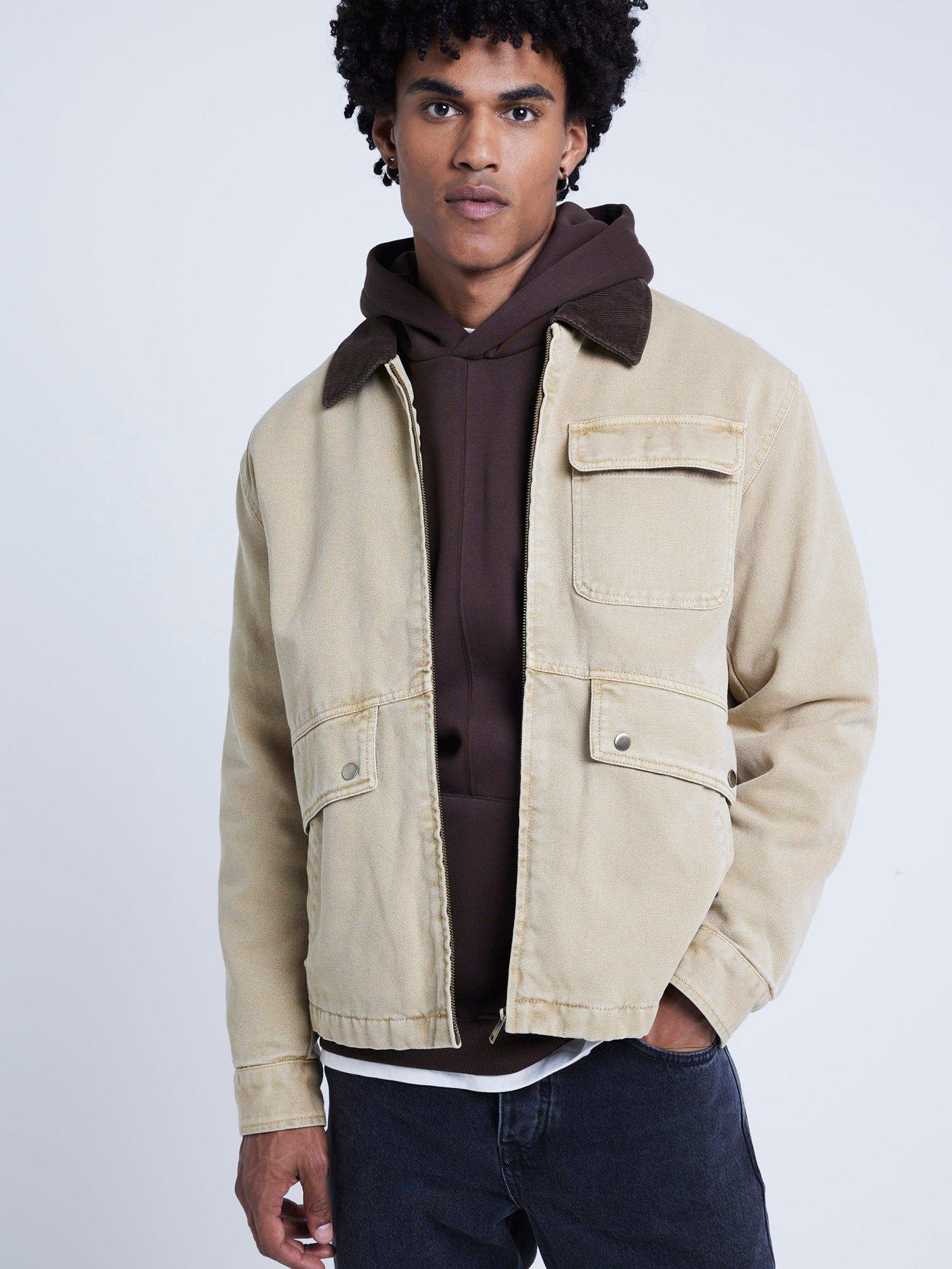 Mens coats river island online