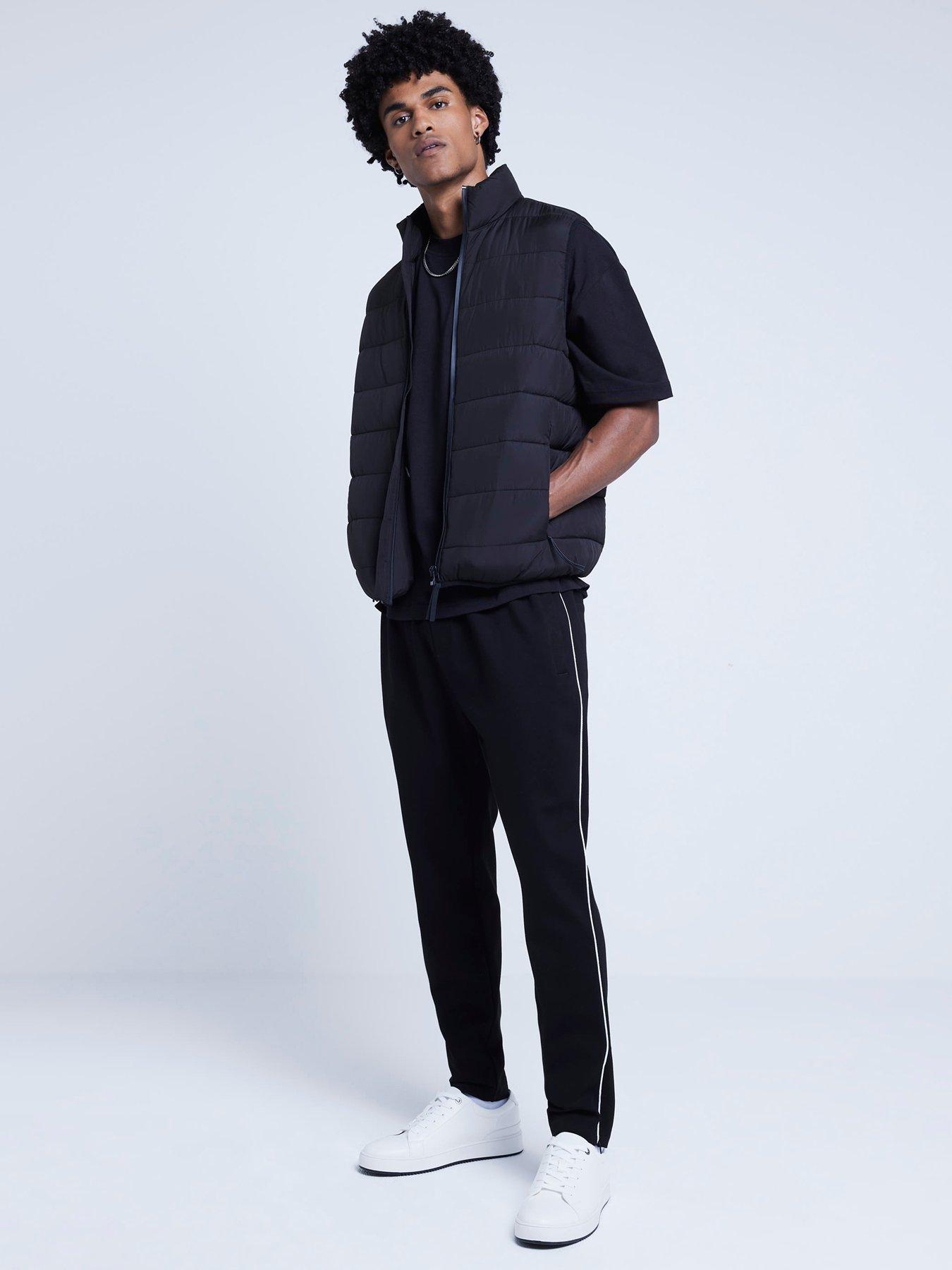 Image 3 of 6 of River Island Quilted Gilet - Black