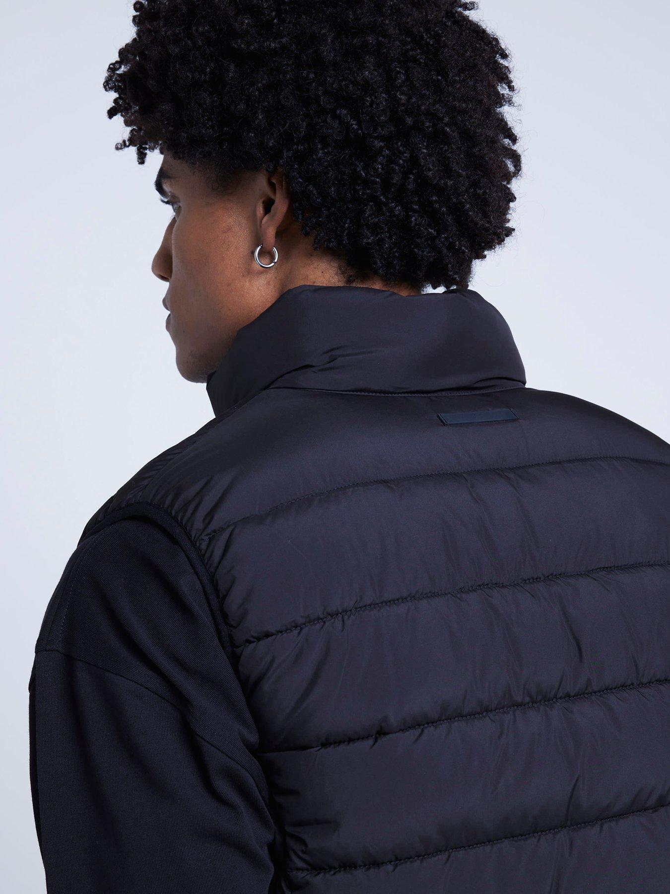 Image 4 of 6 of River Island Quilted Gilet - Black