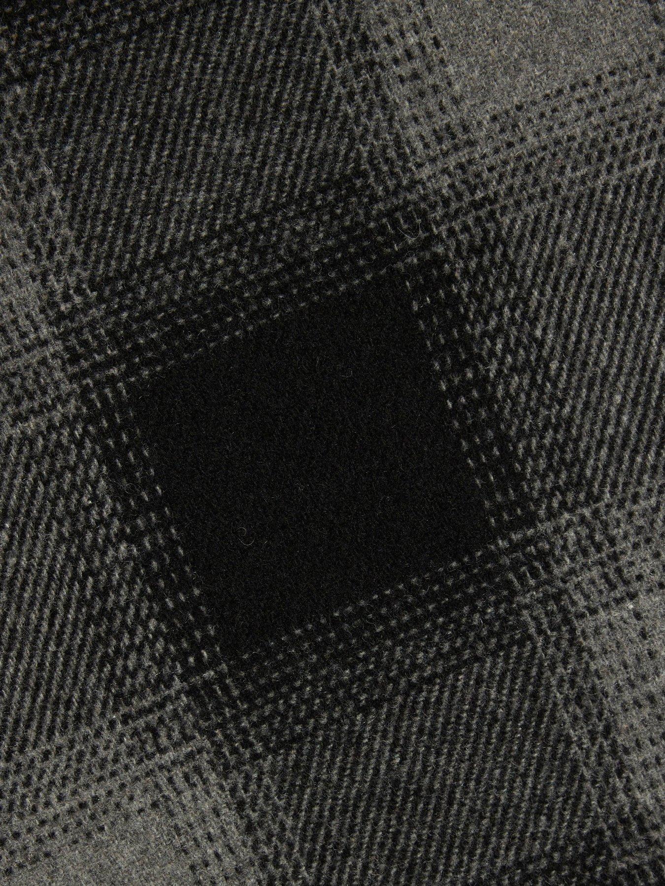 Image 6 of 6 of River Island Check Curved Hem Overshirt - Grey