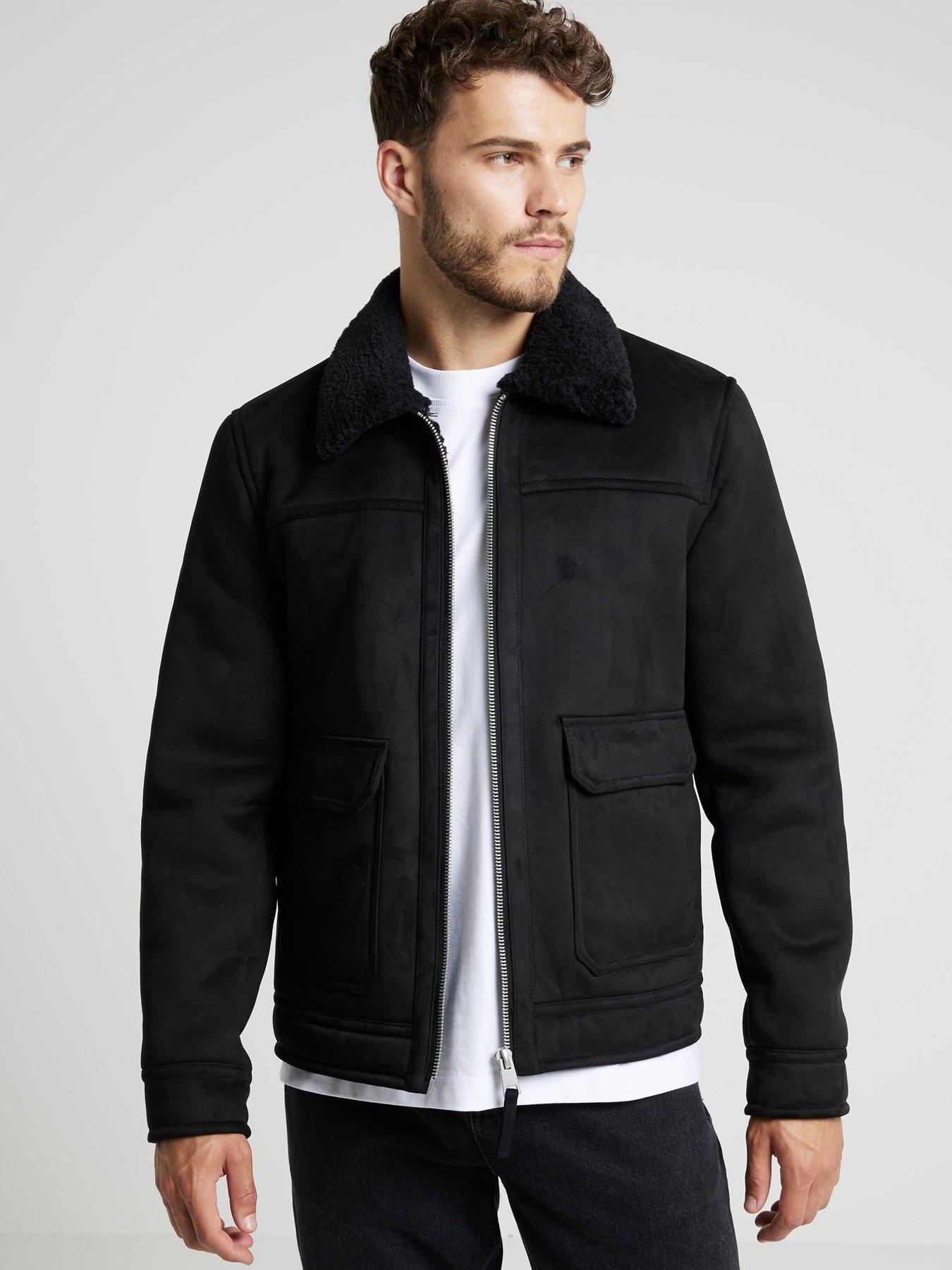 Shearling Western Jacket Black