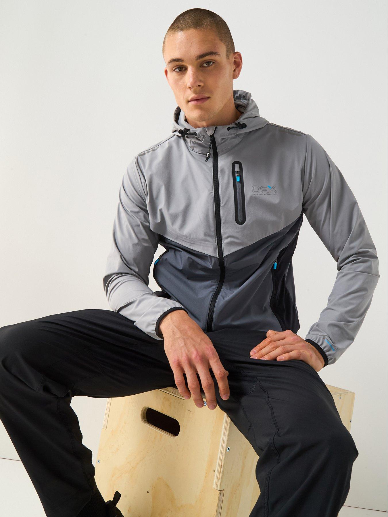 Oex Men'S Fell Track Top - Dark Grey