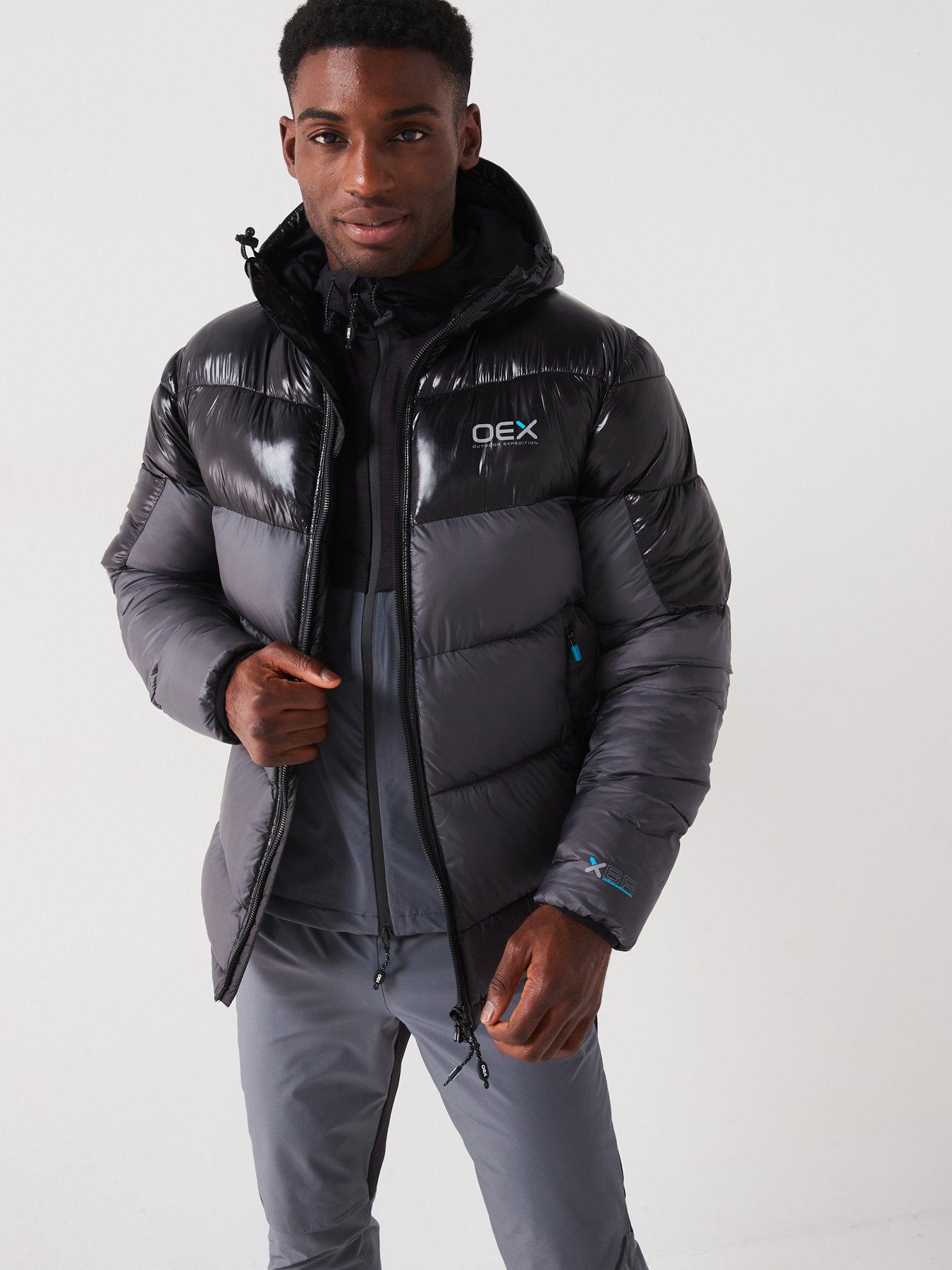 OEX Men's Munro Puffer Jacket - Dark Grey