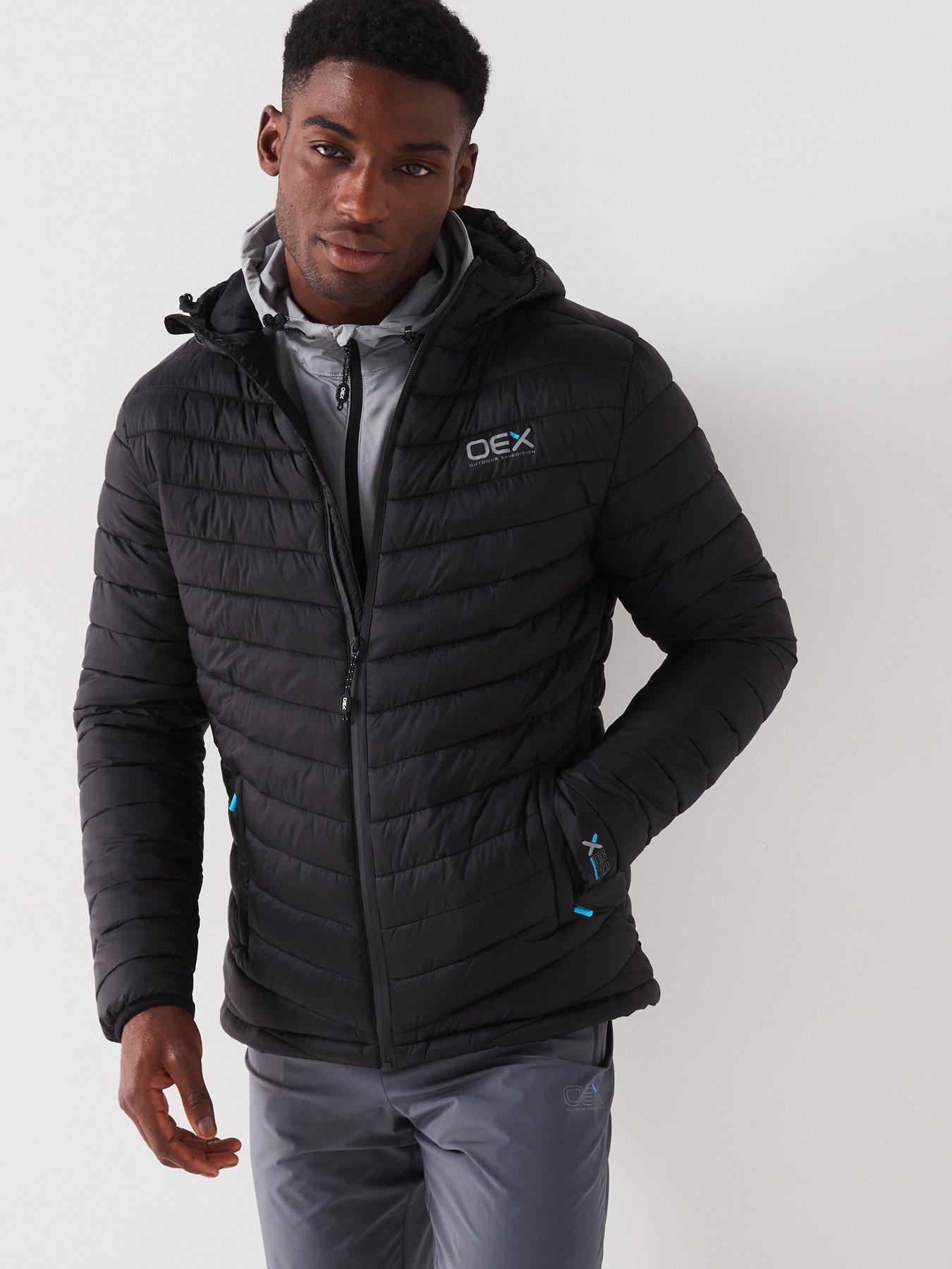 OEX Men's Murdos Puffer Jacket - Black