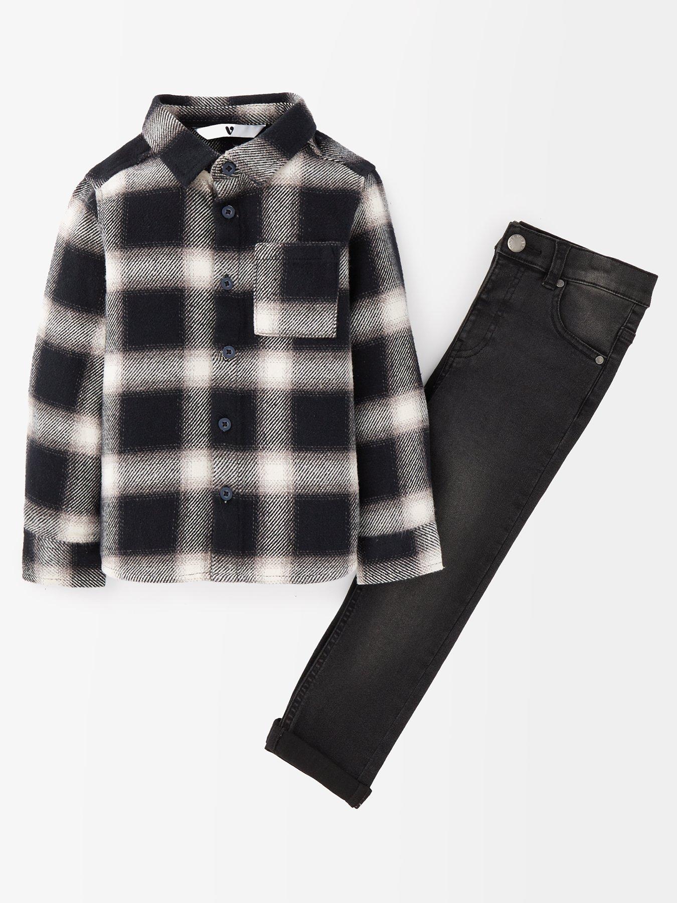 undefined Boys Shirt And Jean Set - Multi