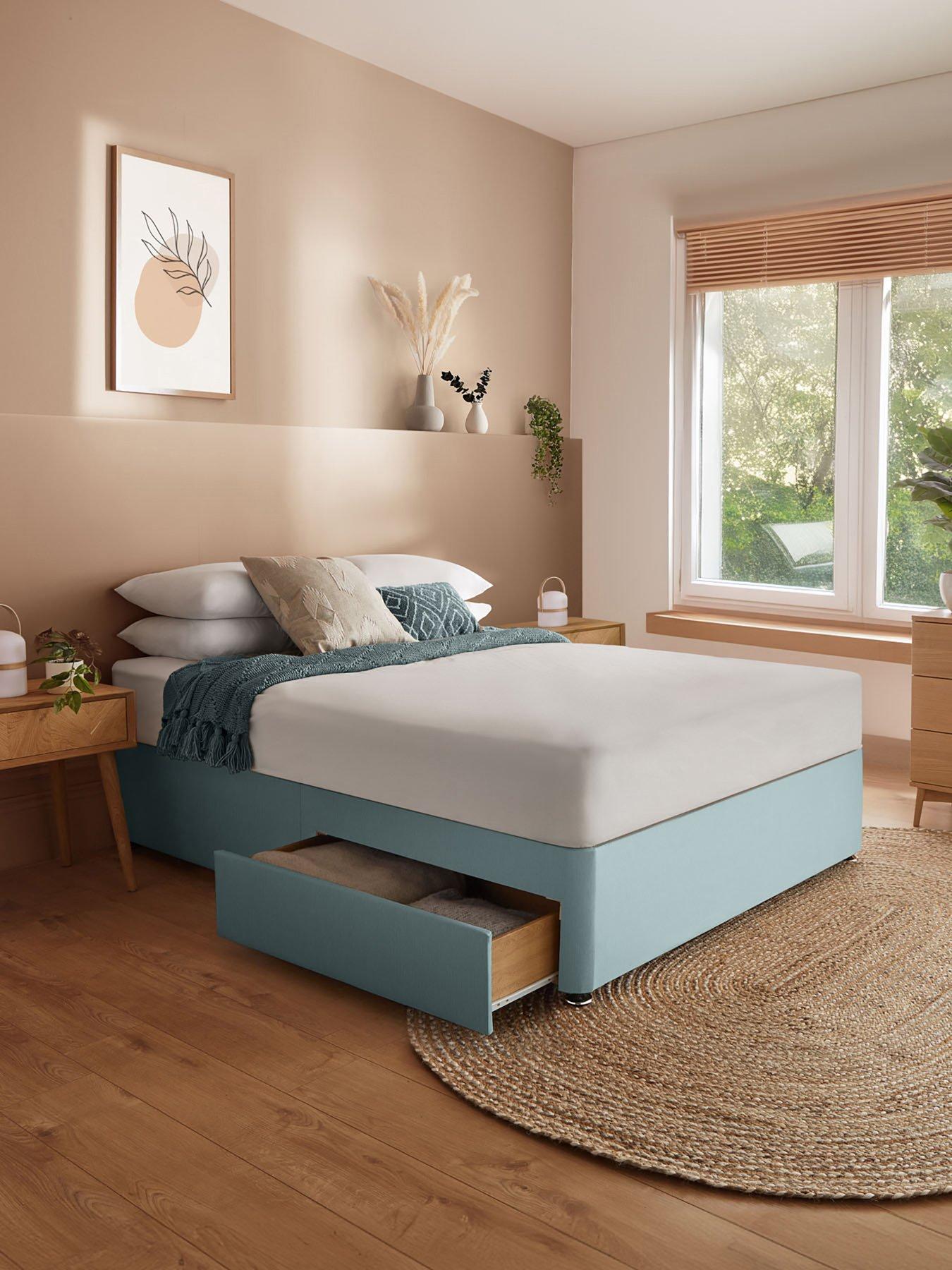 Product photograph of Silentnight Divan Bed Base With Storage Options - Whisper from very.co.uk