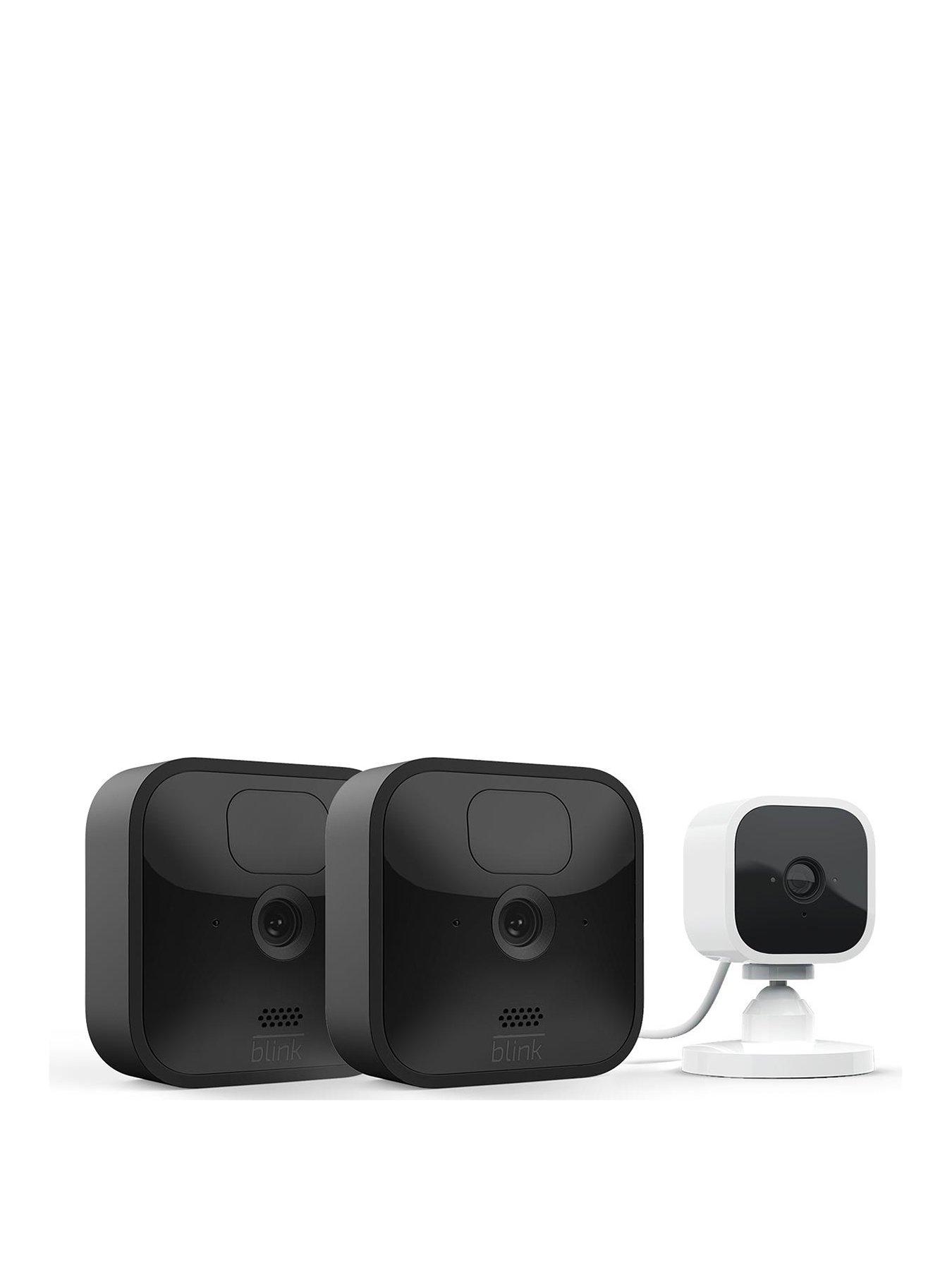 Product photograph of Blink Outdoor 2-camera System Black Mini Indoor Camera White from very.co.uk