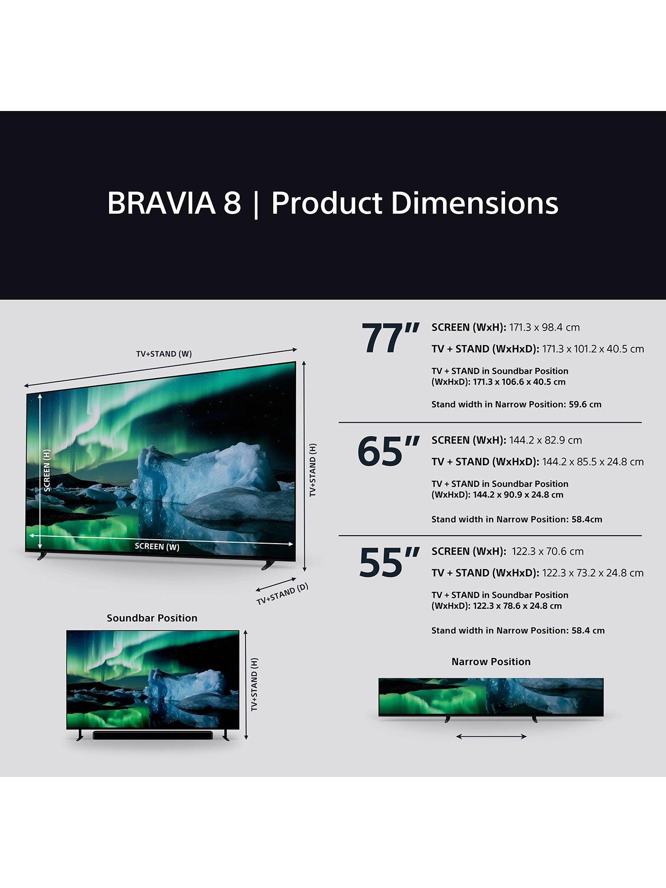 Image 5 of 6 of Sony Bravia 8 77" OLED 4K HDR Smart TV - K77XR80PU