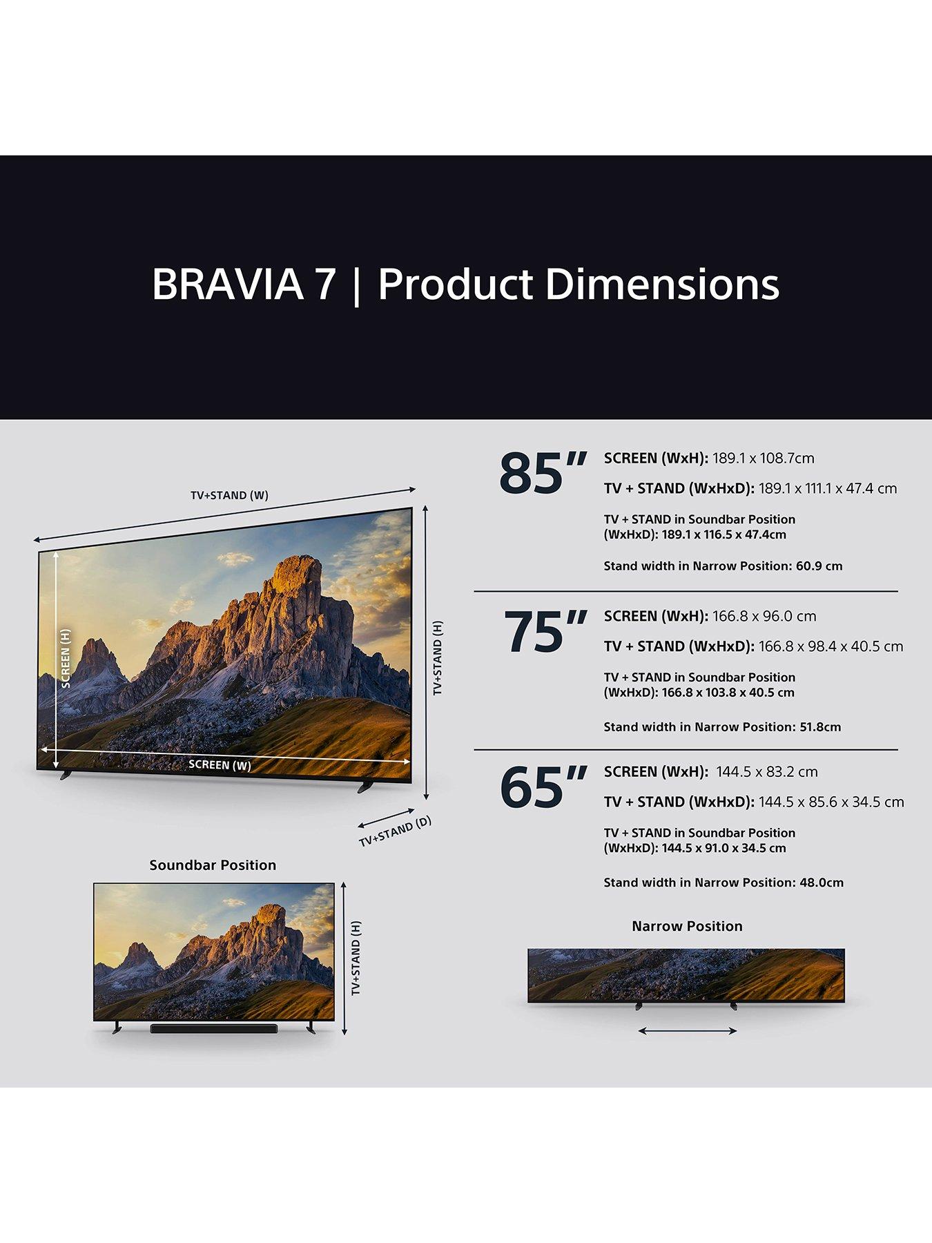 Image 5 of 6 of Sony BRAVIA 7 55" QLED XR MiniLED 4K HDR Smart TV - K55XR70PU