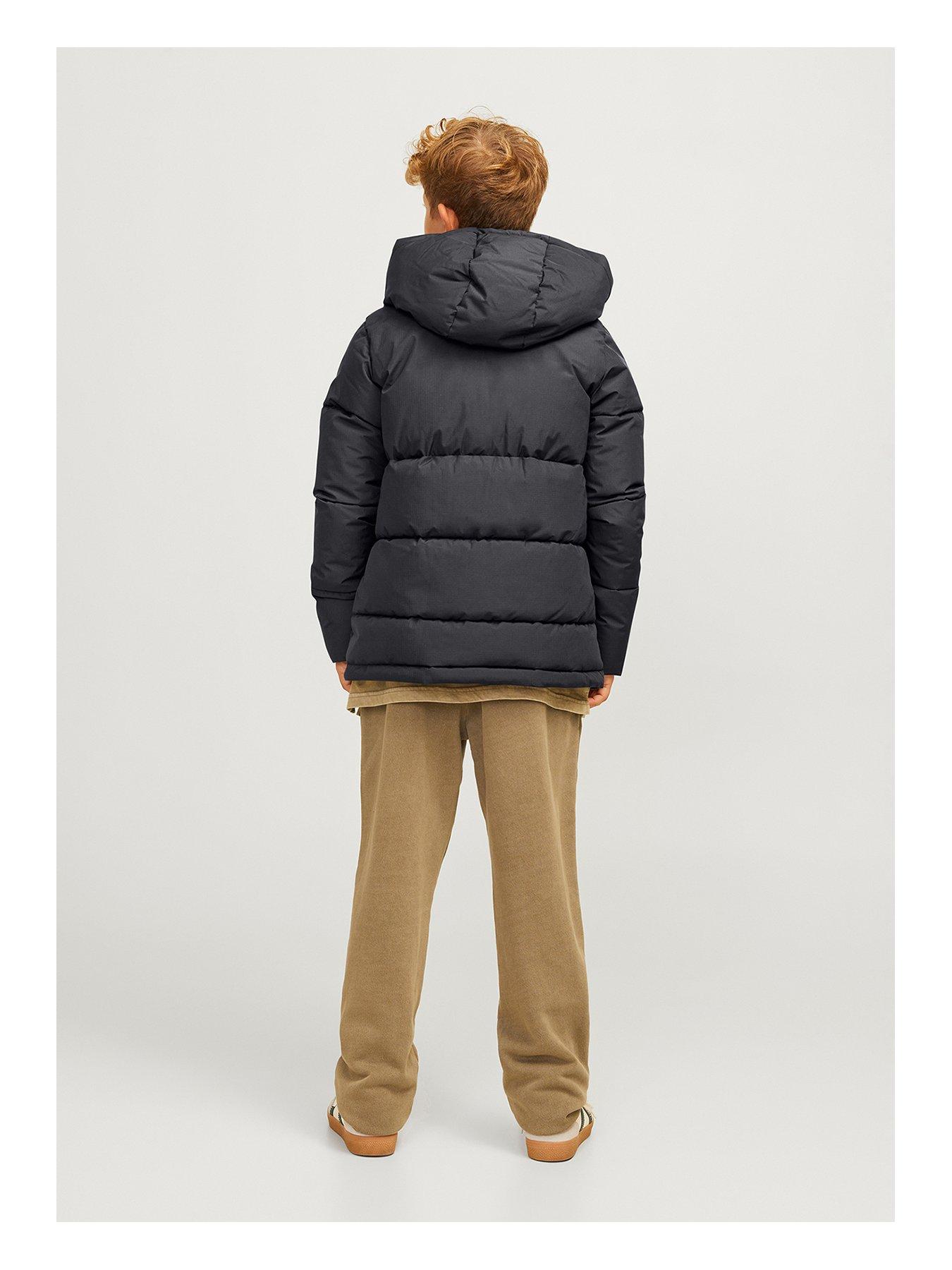 Jack Jones Junior Boys World Padded Jacket Asphalt Very