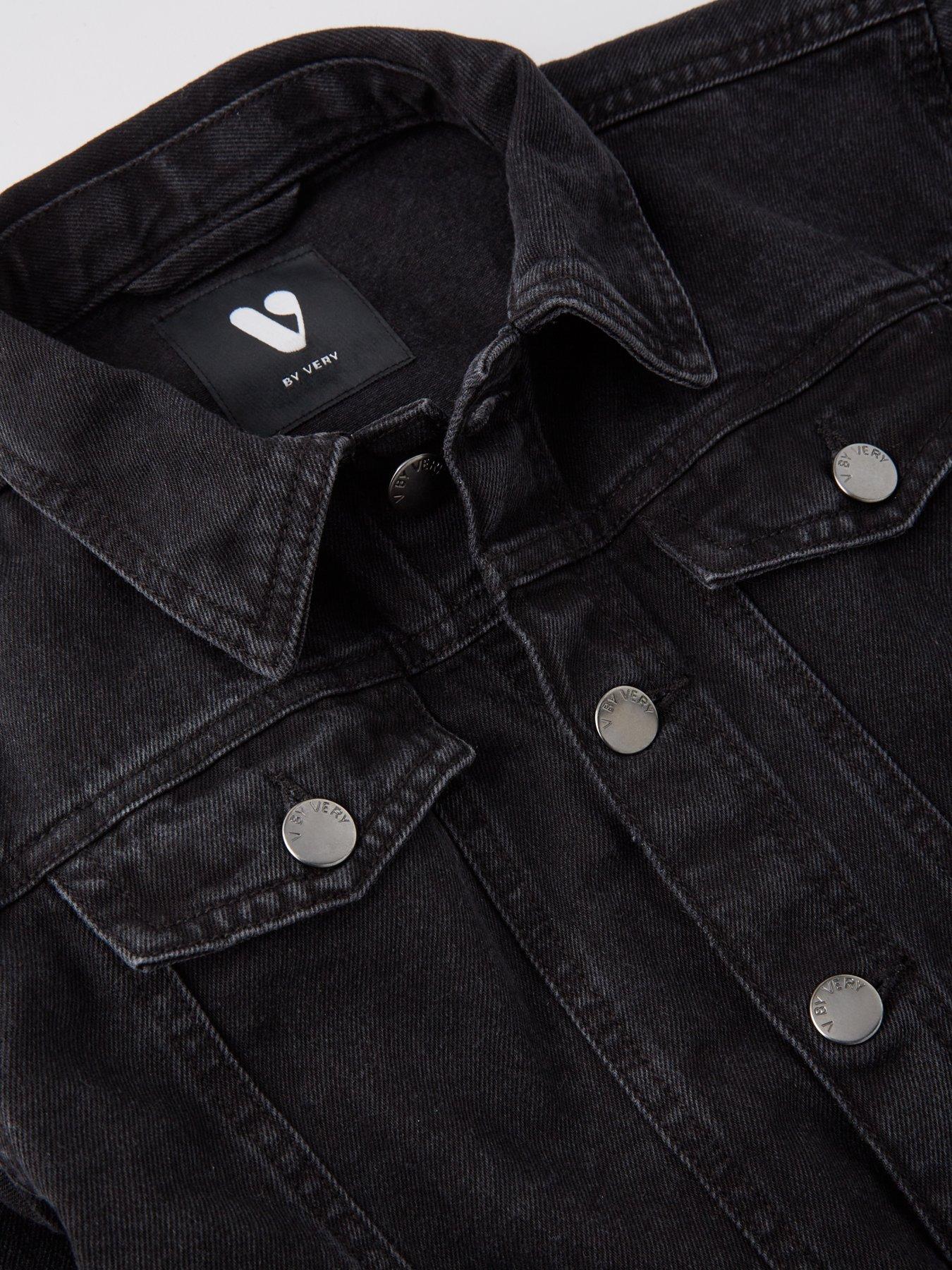 Image 3 of 4 of V by Very Boys Denim Jacket - Black