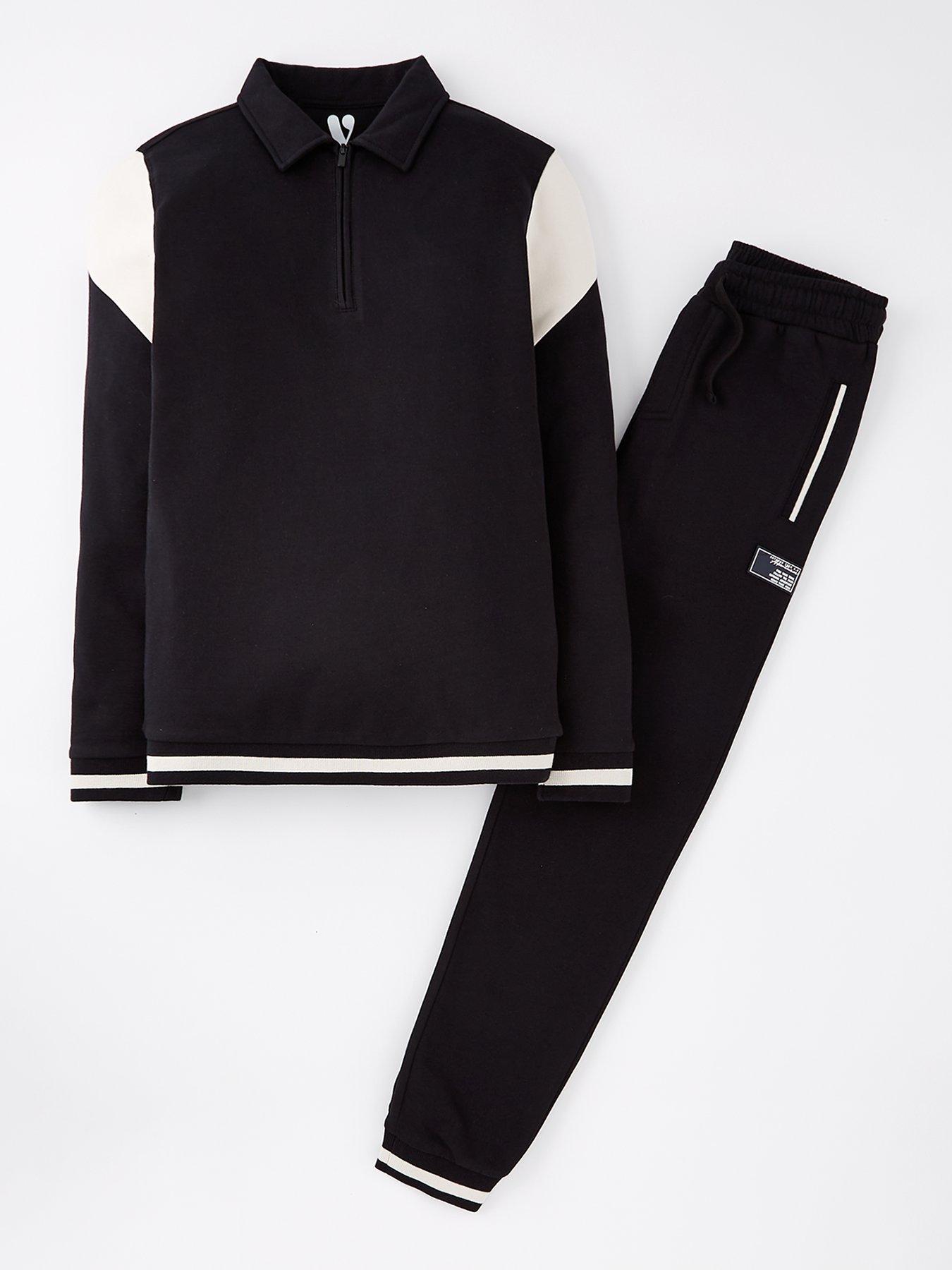 undefined Boys Polo Sweat And Jog Set - Multi
