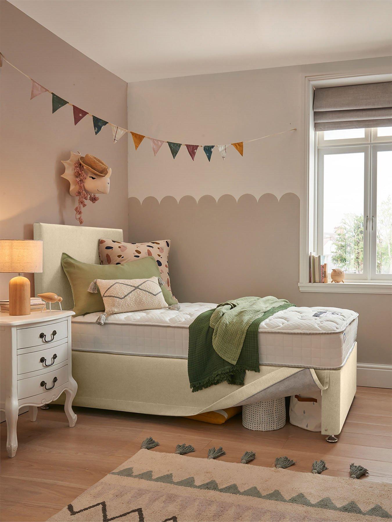 Product photograph of Silentnight Maxi-store Bed With Eco Mattress Headboard Included - Moon from very.co.uk