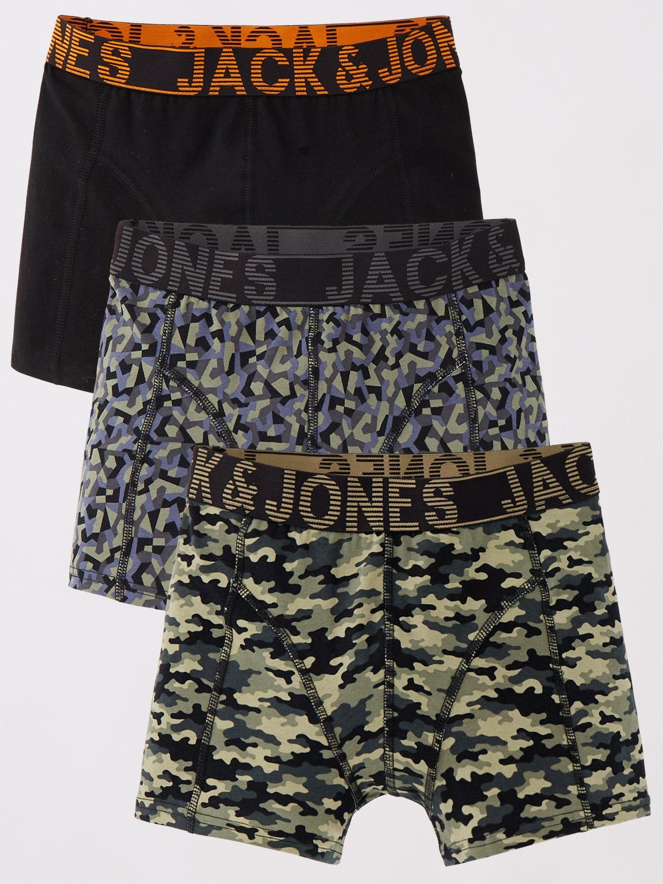 undefined Boys 3 Pack Danny Trunks - Black