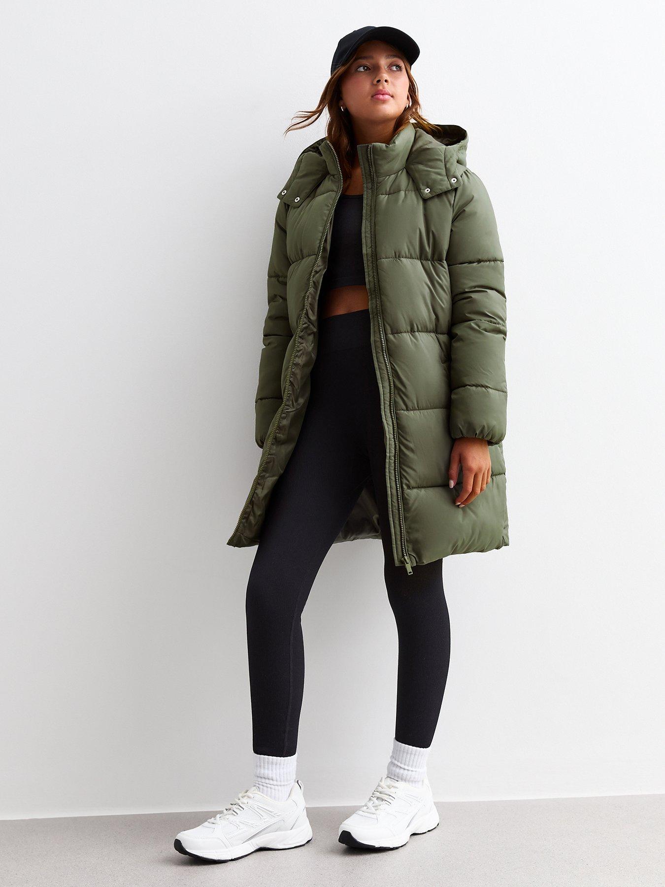 Girls green coat best sale