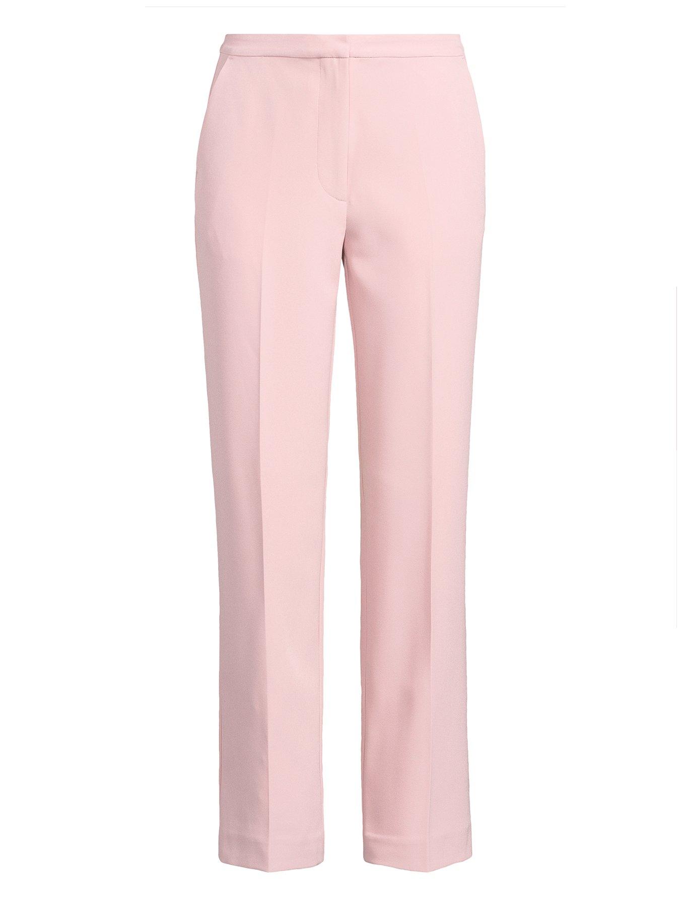 Straight Leg Trousers Pink