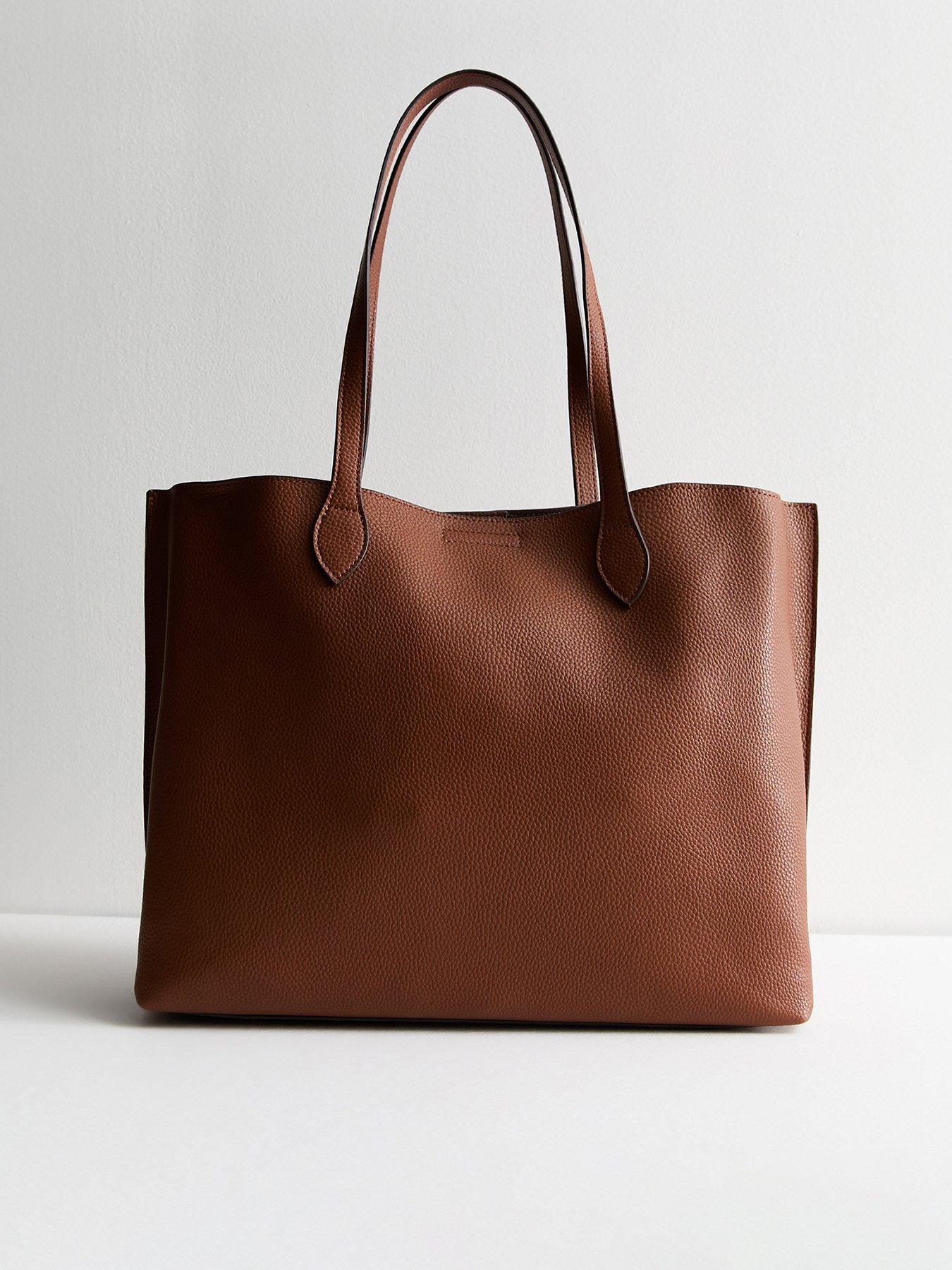 New Look Tan Leather look Tote Bag Very