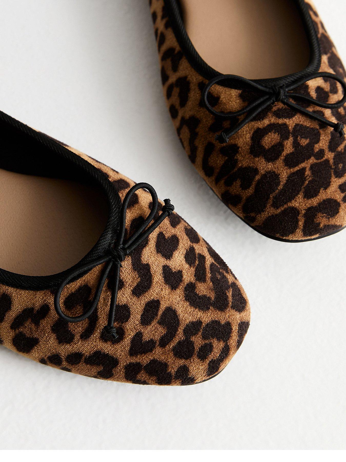 Leopard print ballet pumps uk store