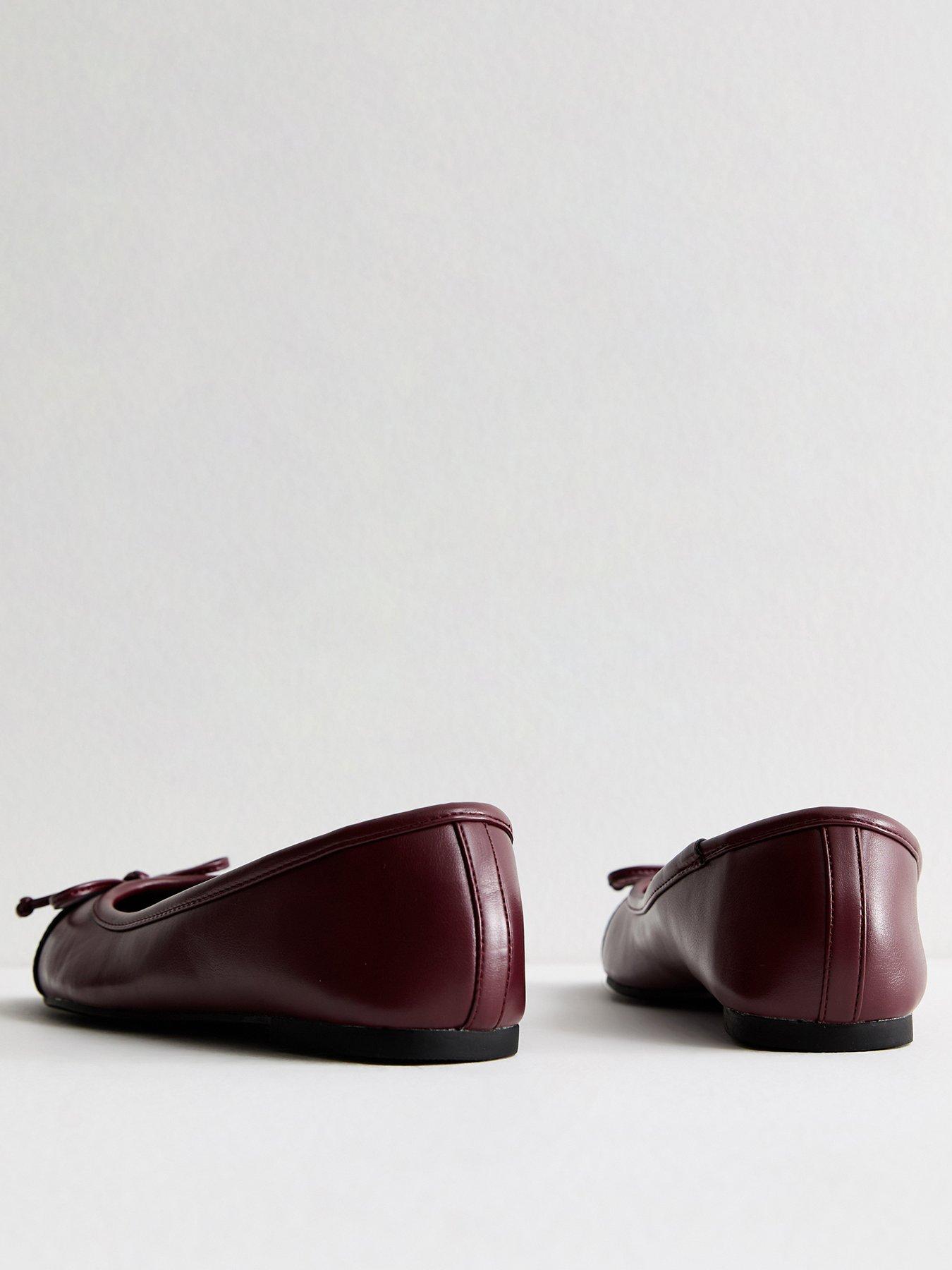 Image 3 of 5 of New Look Ballerina Flats - Black/Red