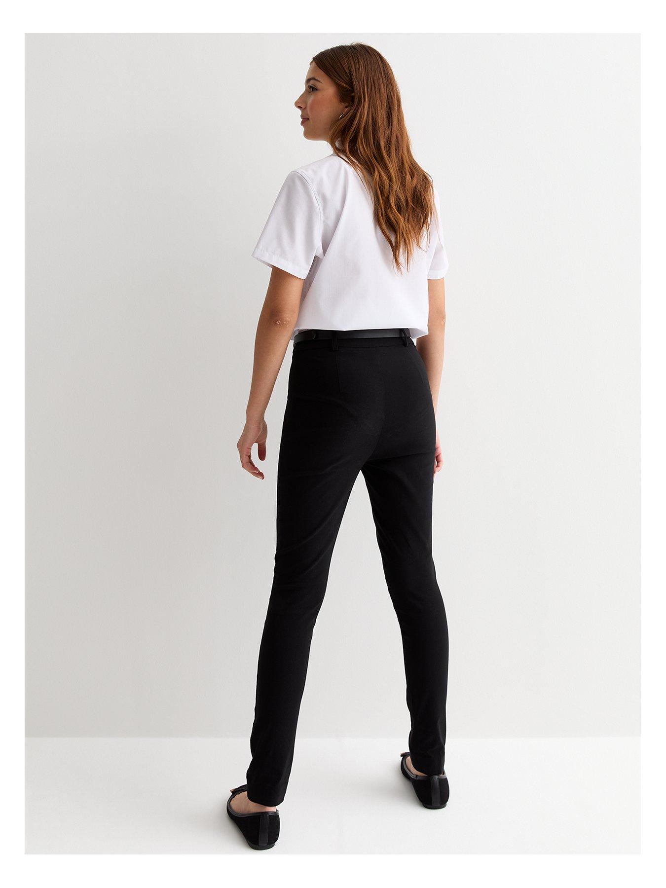 Skinny School Trousers Ladies Black Skinny Leg Trousers New Look