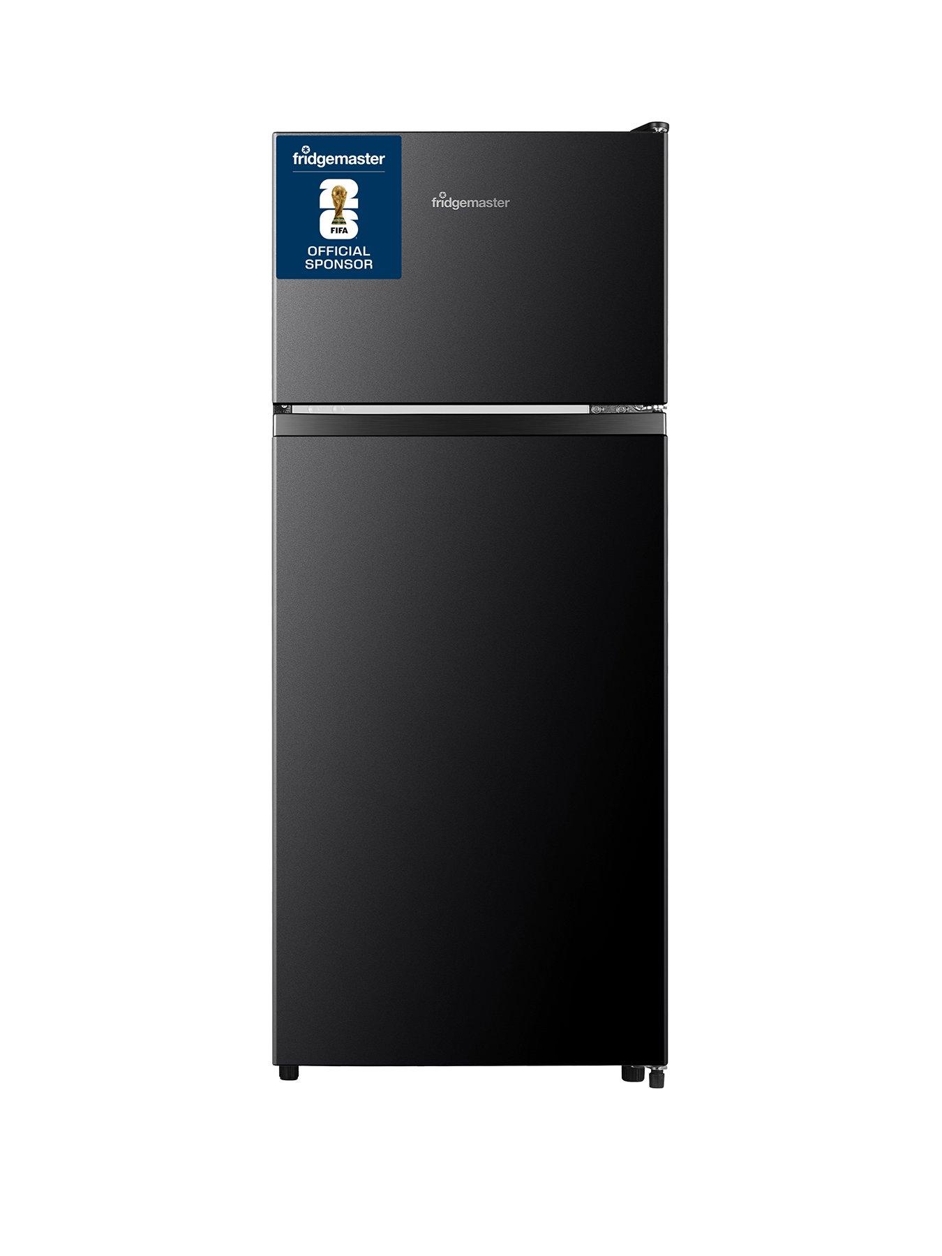 Fridgemaster MTM48120EB 48cm Wide, 117cm Tall Fridge Freeze - Black