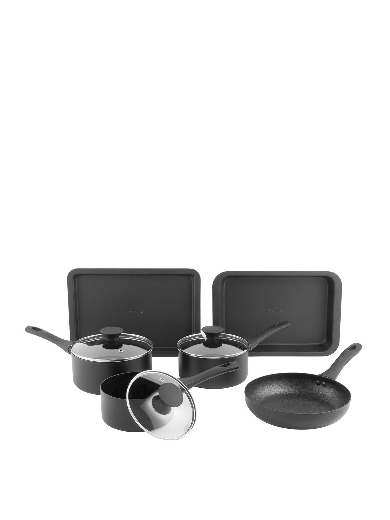 Product photograph of Salter 6-piece Kitchen Cookware Set from very.co.uk