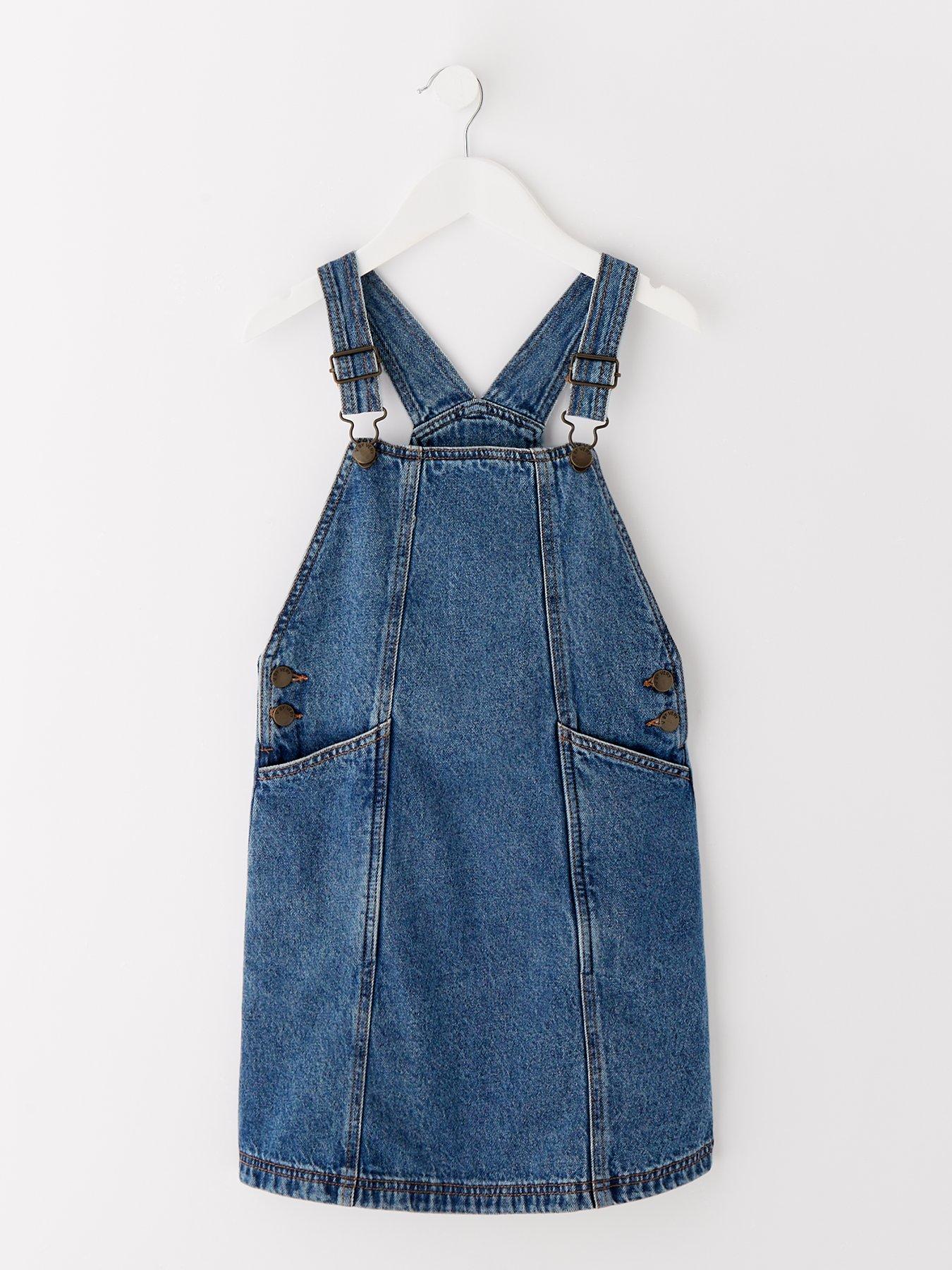 undefined Girls Denim Pinafore