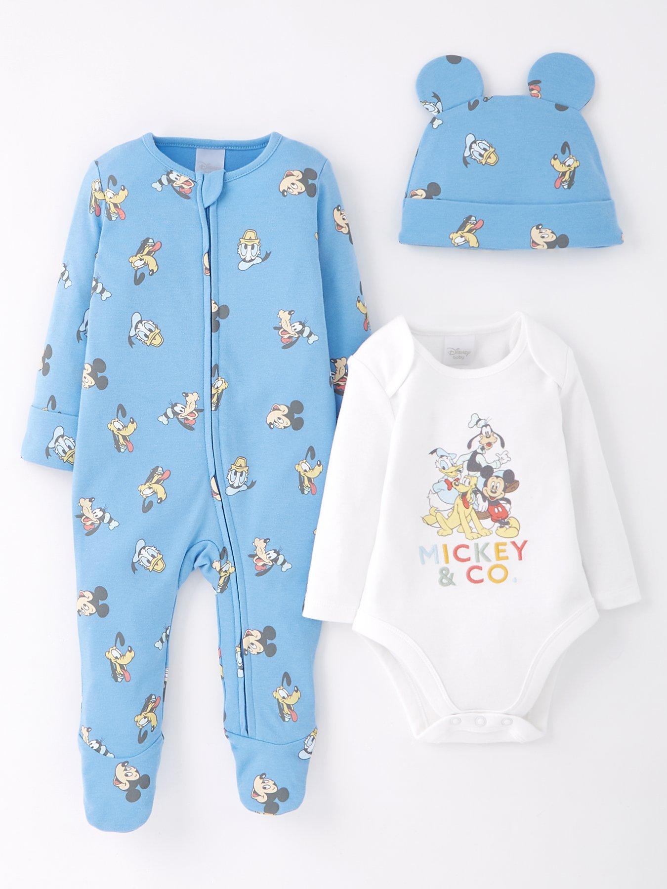 undefined Baby Disney Mickey Mouse 3 Piece Gifting Set - Blue