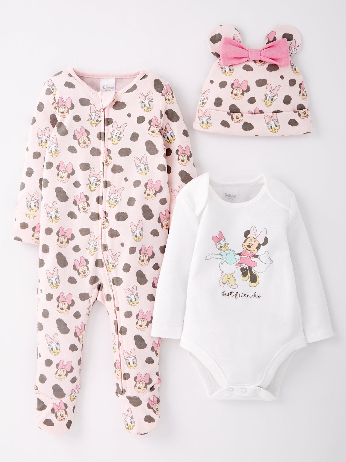 undefined Baby Disney Minnie Mouse 3 Piece Gifting Set - Pink