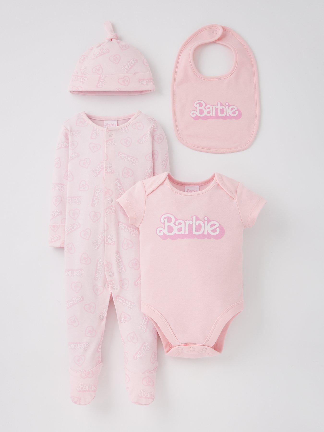undefined Baby Barbie 4 Piece Gifting Set - Pink